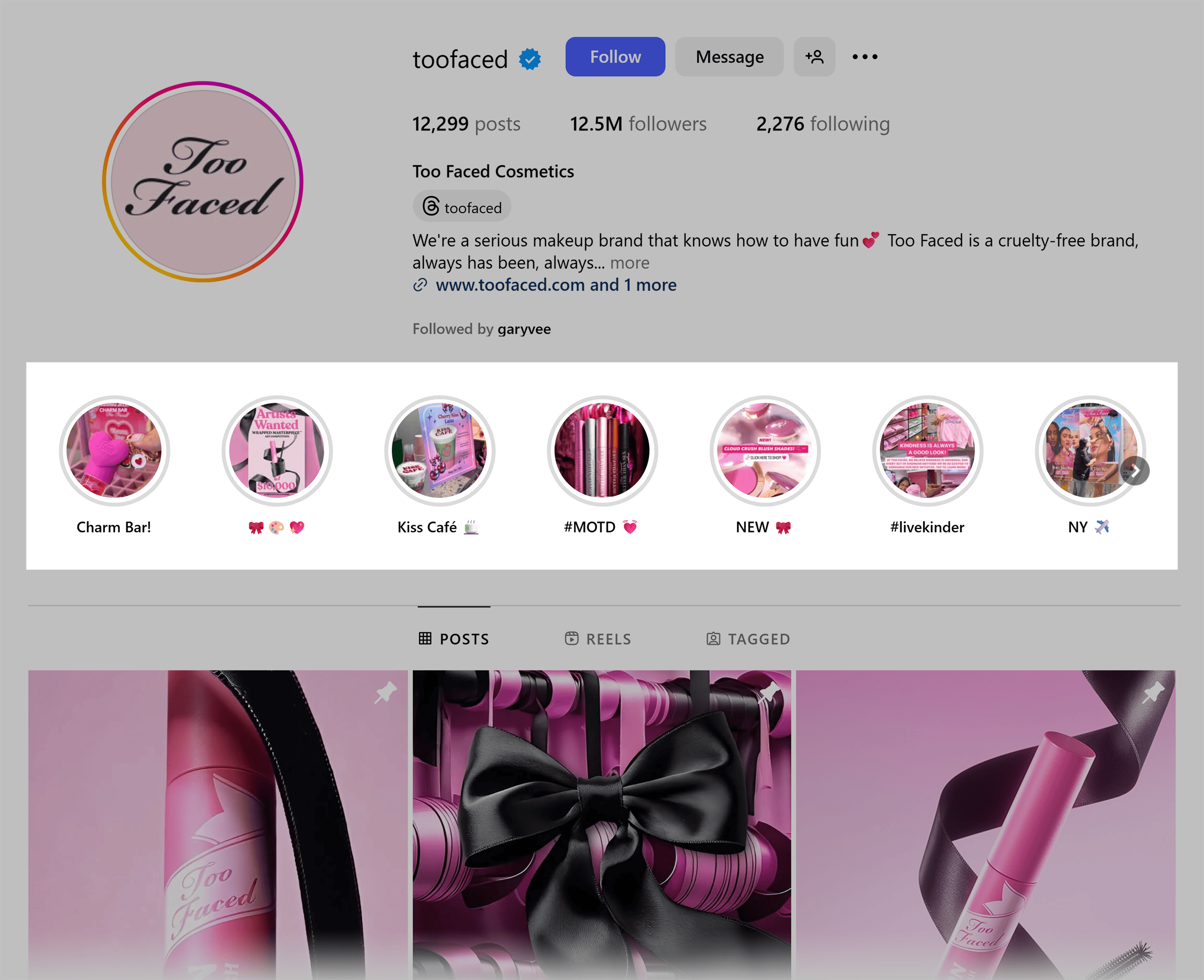 Instagram – Too Faced – Highlights Instagram – Too Faced – Highlights