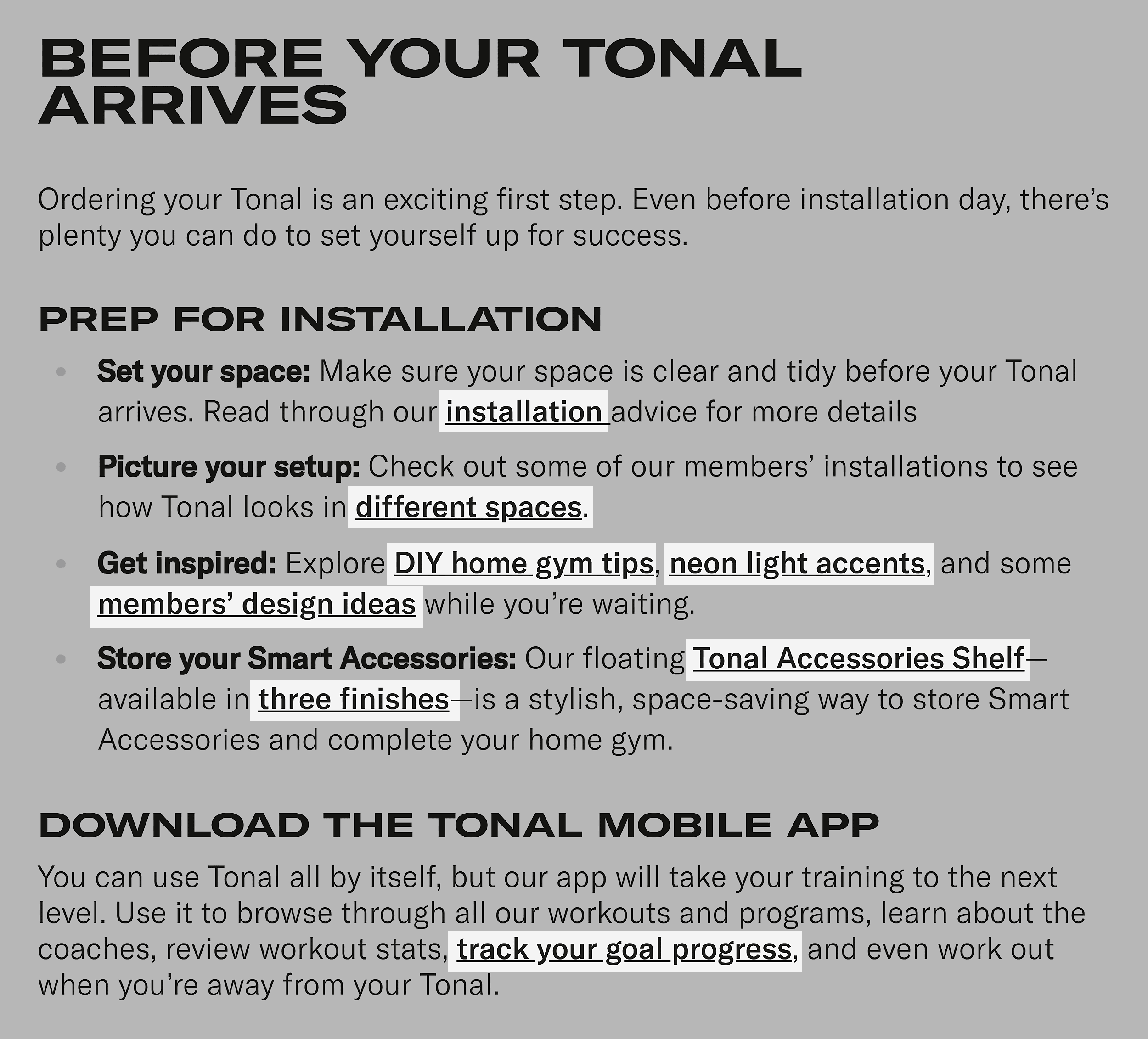 Tonal – Internal links to boost relevance Tonal – Internal links to boost relevance