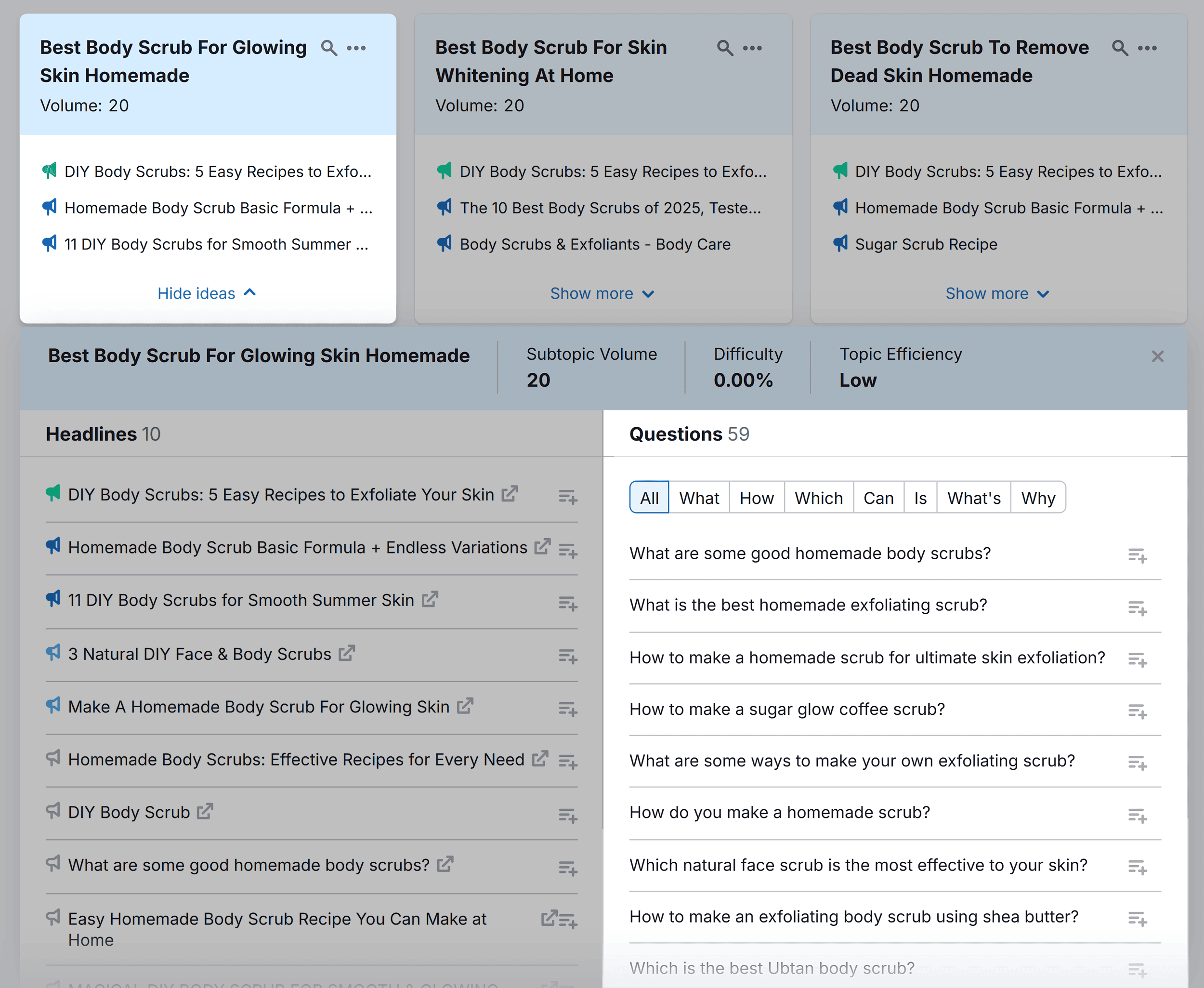 Topic Research – Best Body Scrub for Glowing Skin – Content Ideas Topic Research – Best Body Scrub for Glowing Skin – Content Ideas