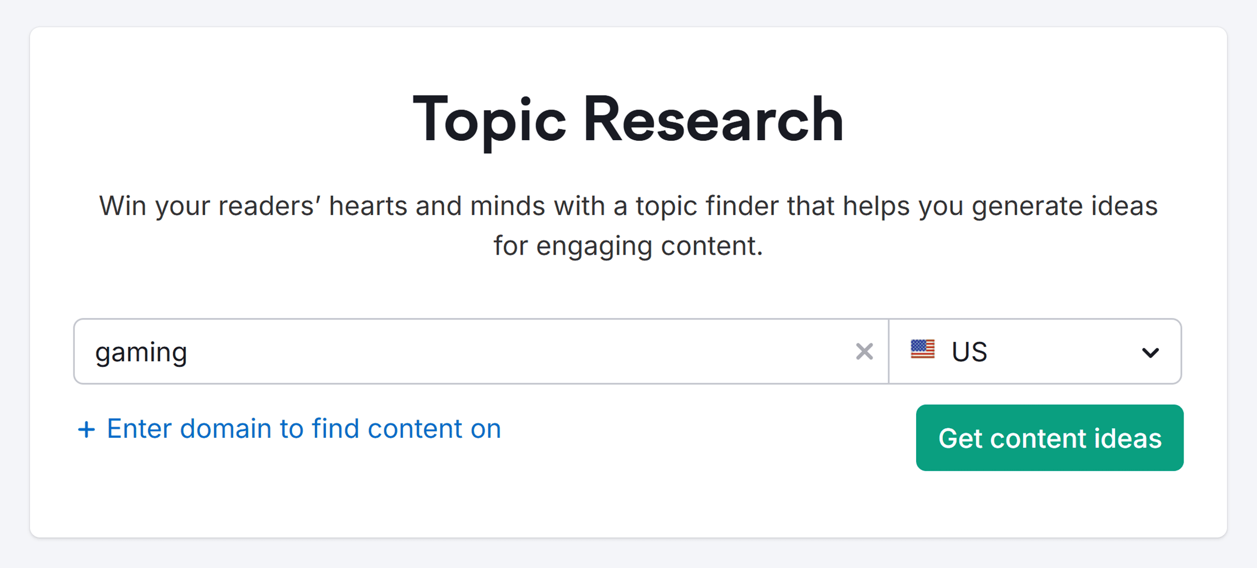 Topic Research – Gaming – Get content ideas Topic Research – Gaming – Get content ideas