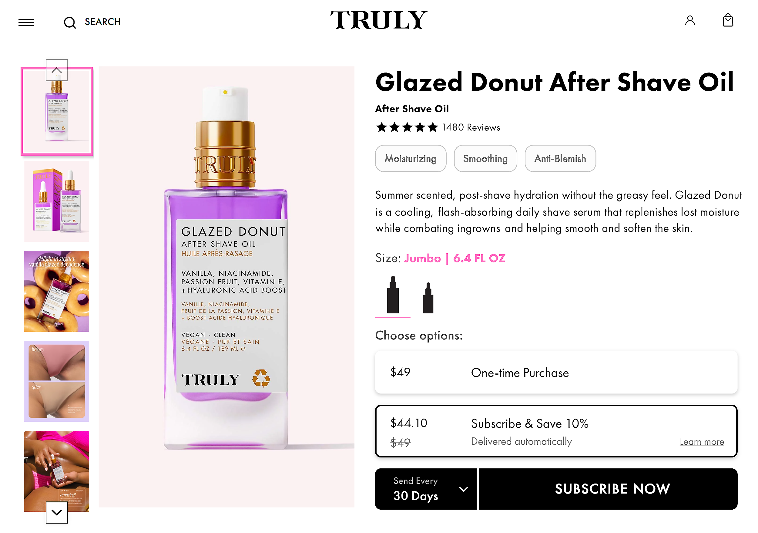 Truly Beauty products – Glazed Donut After Shave Oil Truly Beauty products – Glazed Donut After Shave Oil