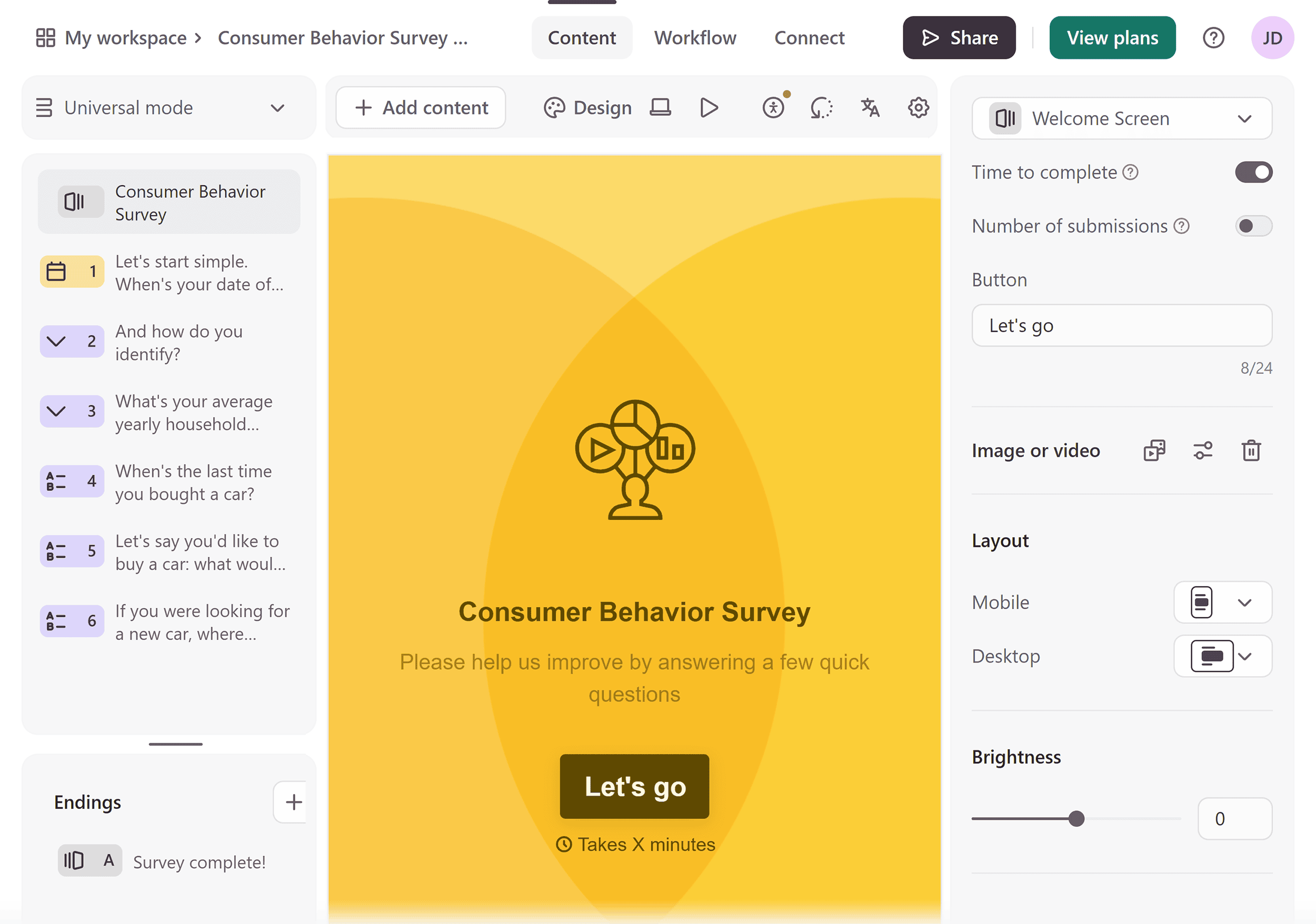 Typeform – Survey template Typeform – Survey template