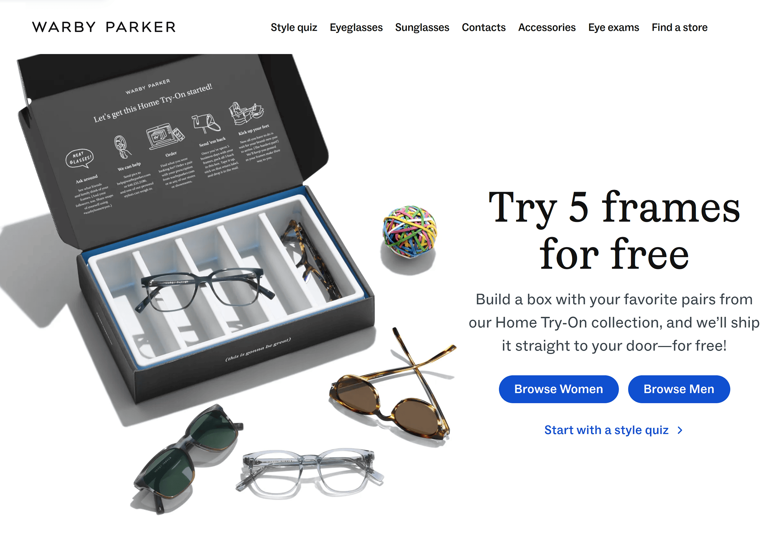 Warby Parker – Home try on Warby Parker – Home try on