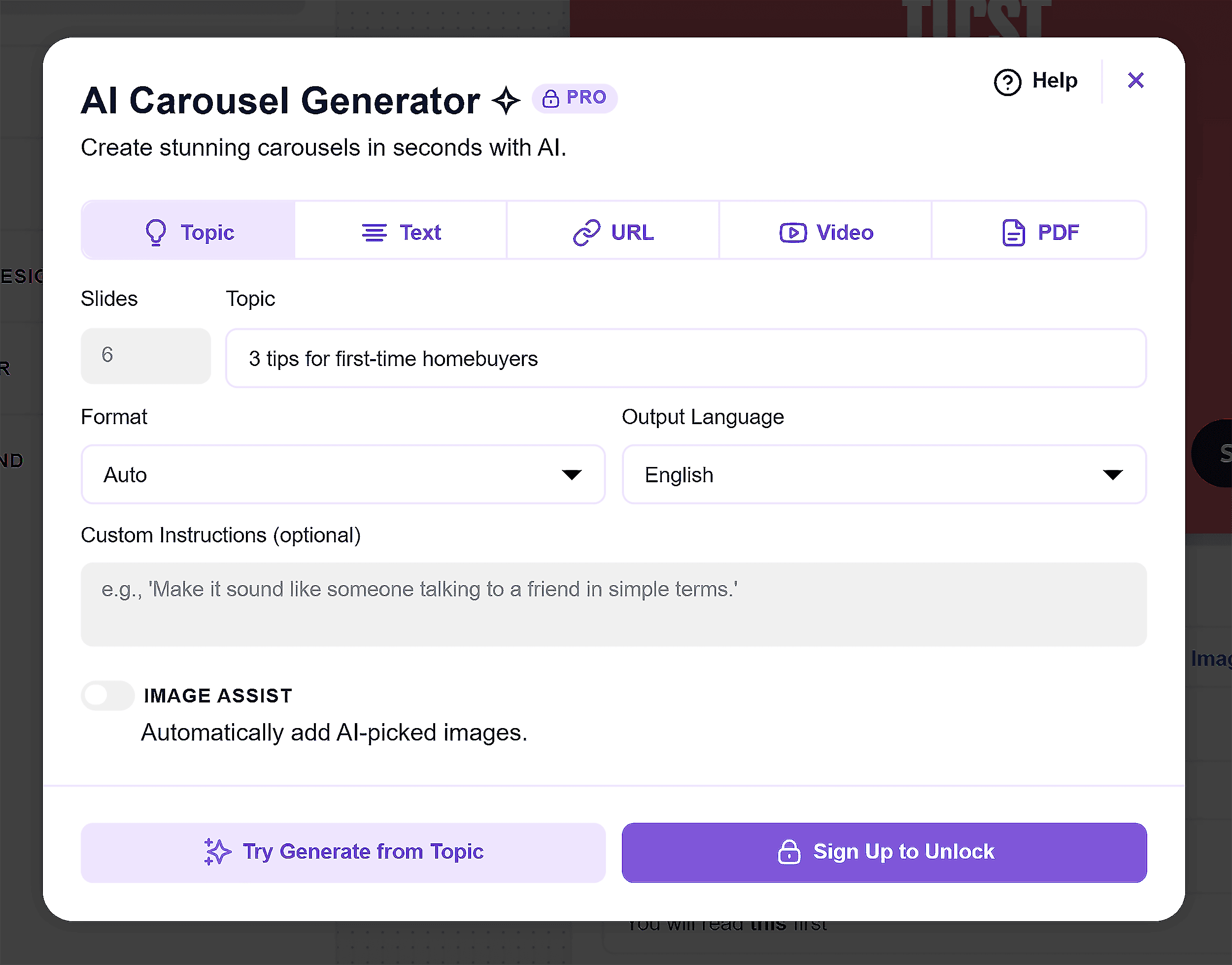 AI Carousel – AI Carousel Generator