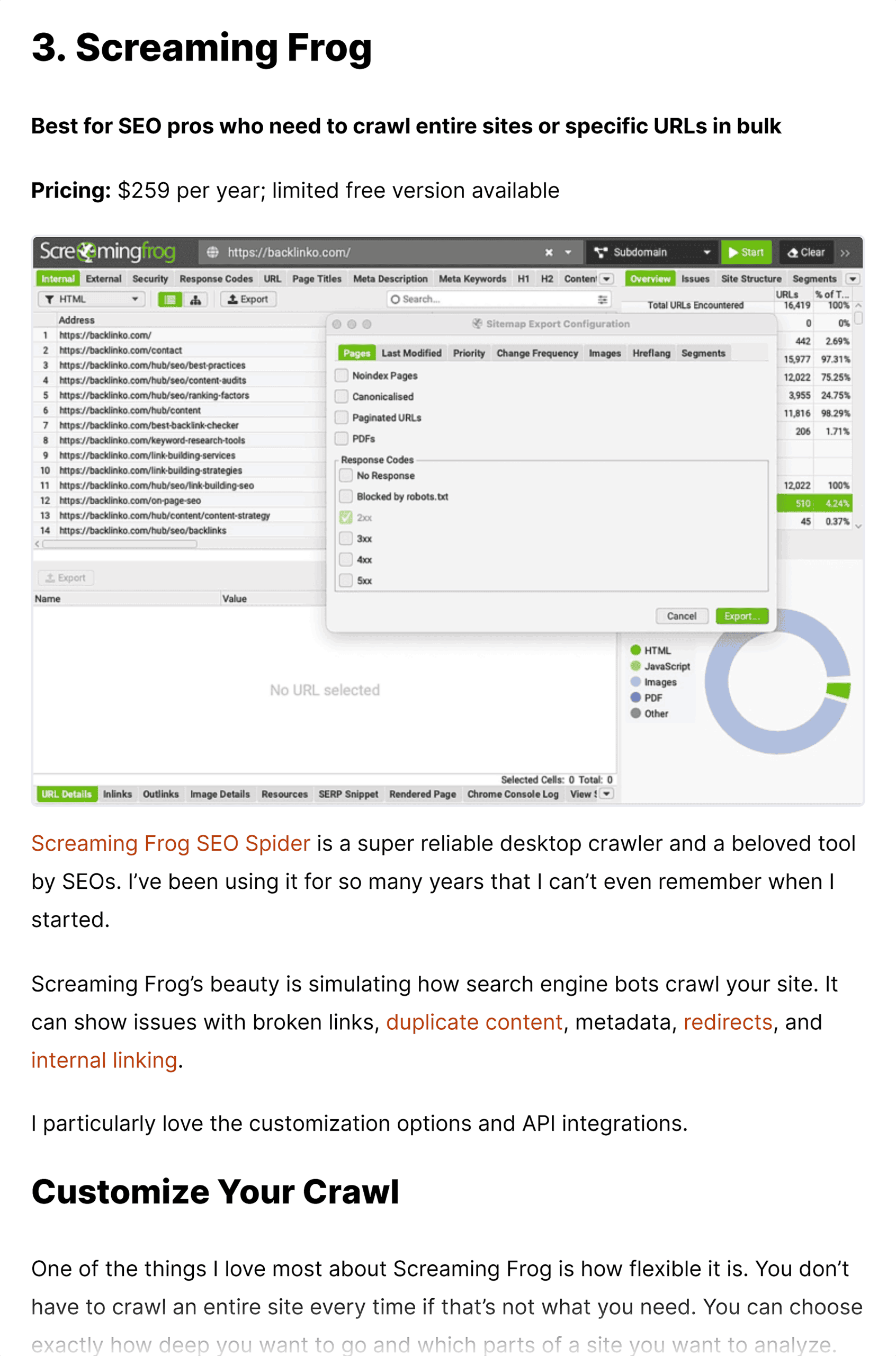 Backlinko – Best Free SEO Tools – Screaming Frog fragment Backlinko – Best Free SEO Tools – Screaming Frog fragment
