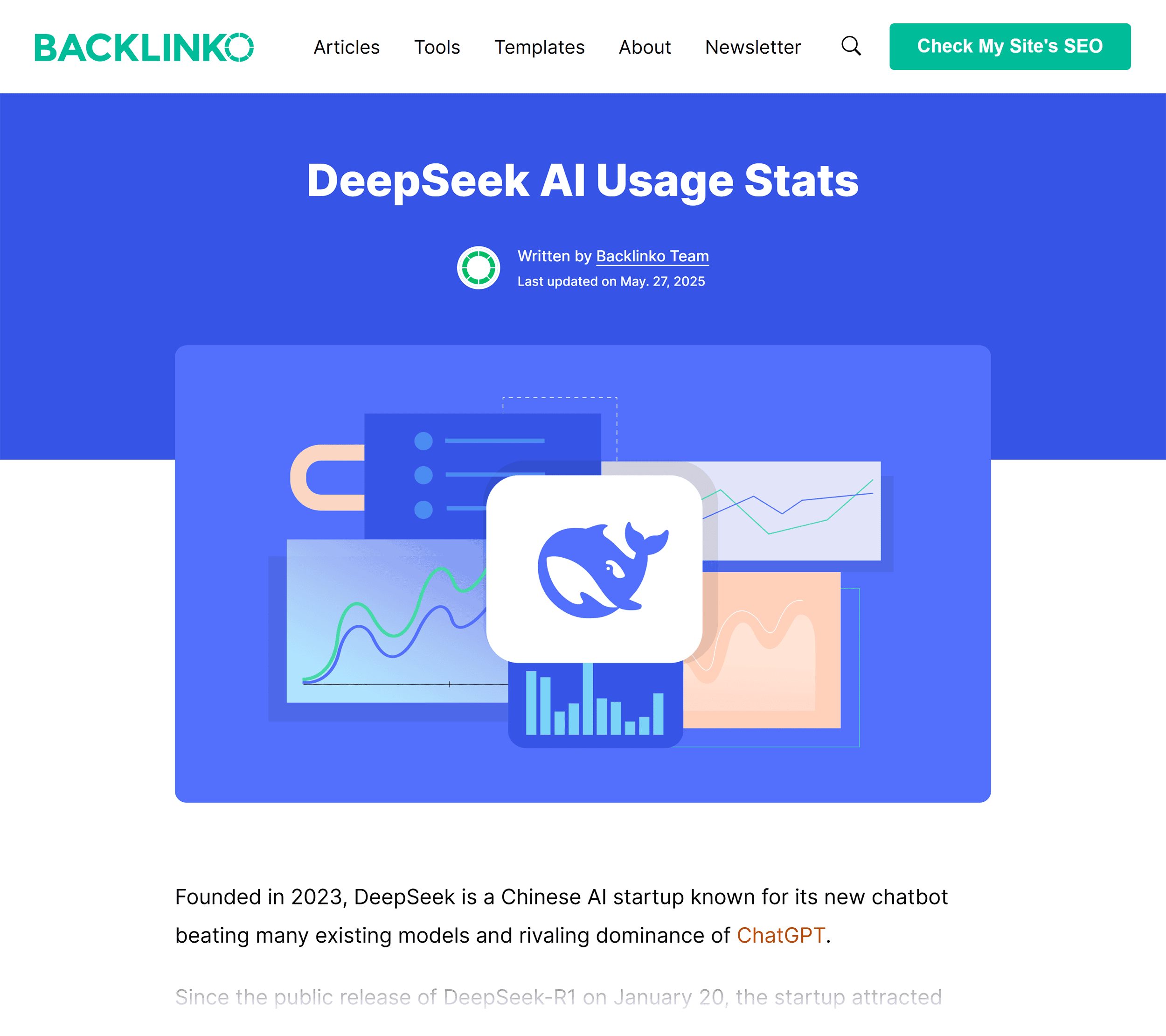 Backlinko – DeepSeek stats Backlinko – DeepSeek stats