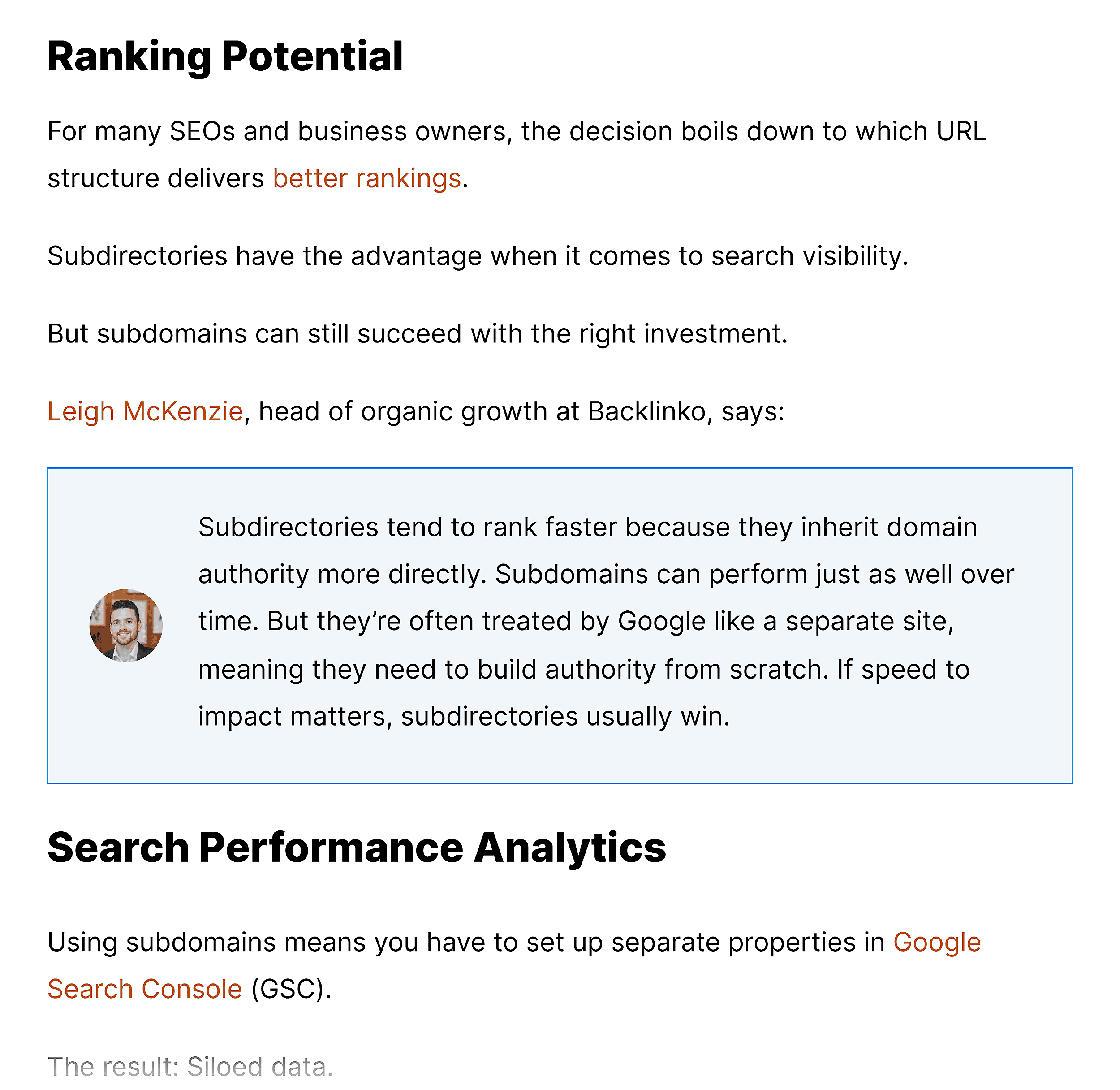 Backlinko – Subdirectory vs Subdomain – Expert insights Backlinko – Subdirectory vs Subdomain – Expert insights