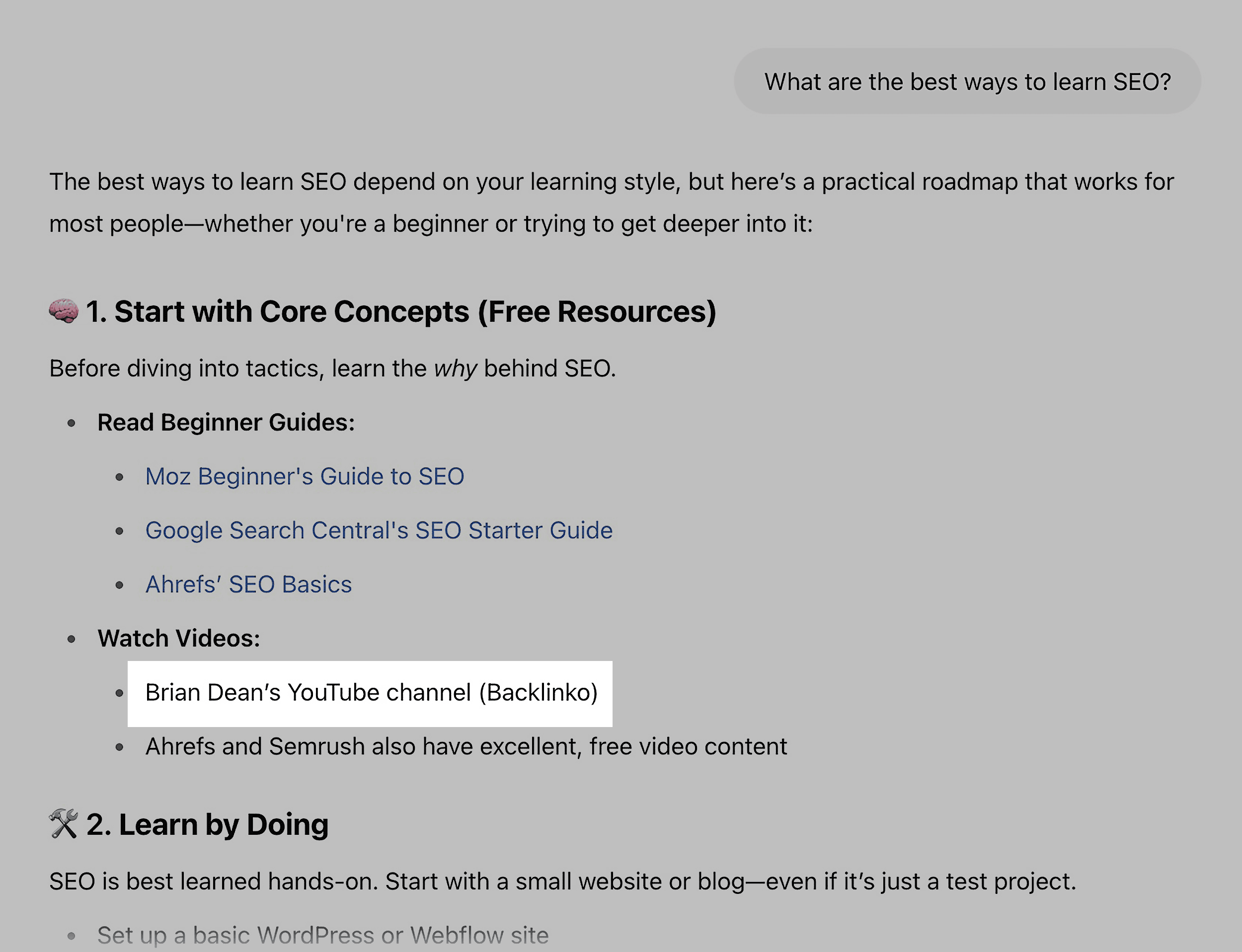 ChatGPT – Best ways to learn SEO ChatGPT – Best ways to learn SEO