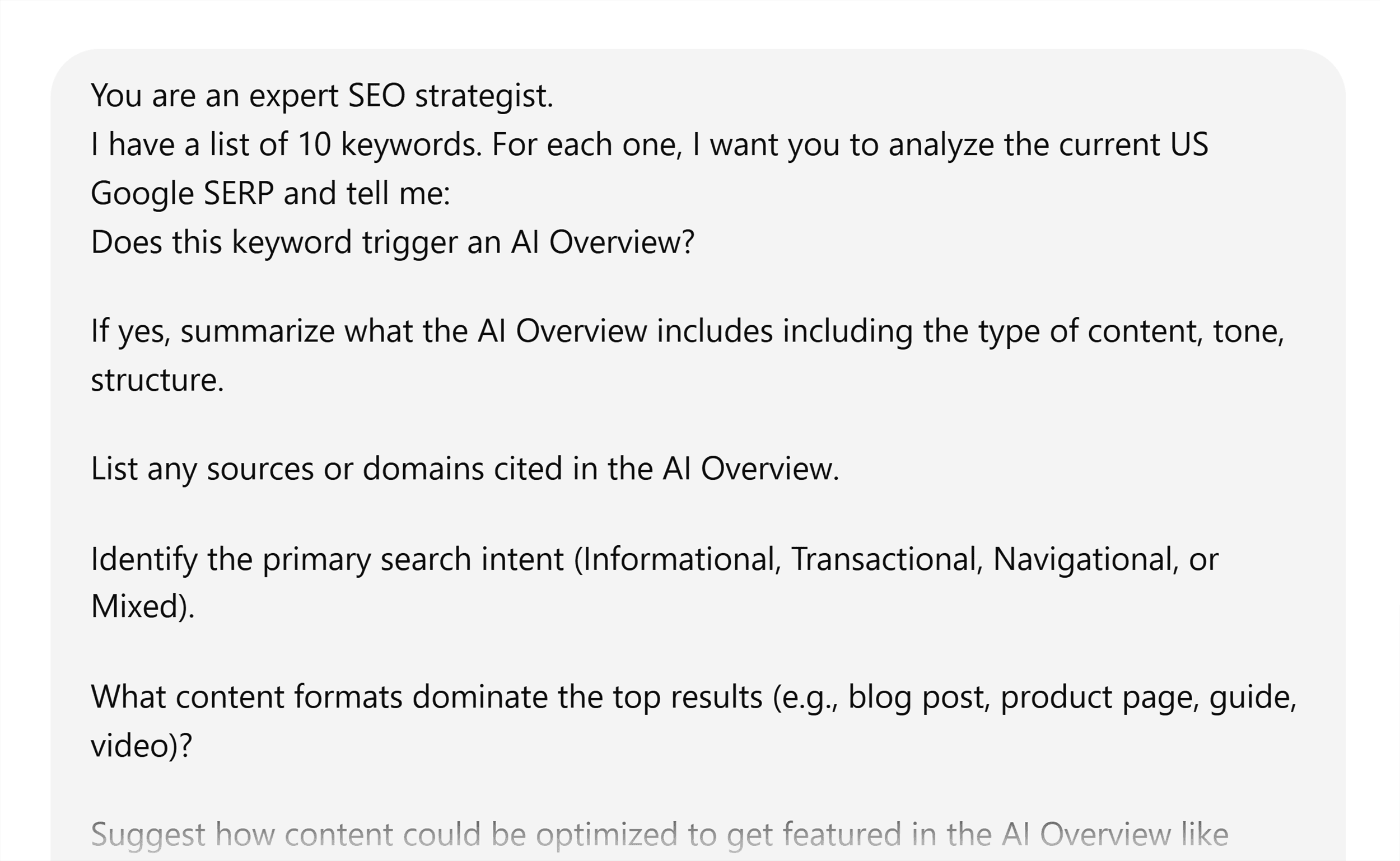 ChatGPT – Prompt with deep research running