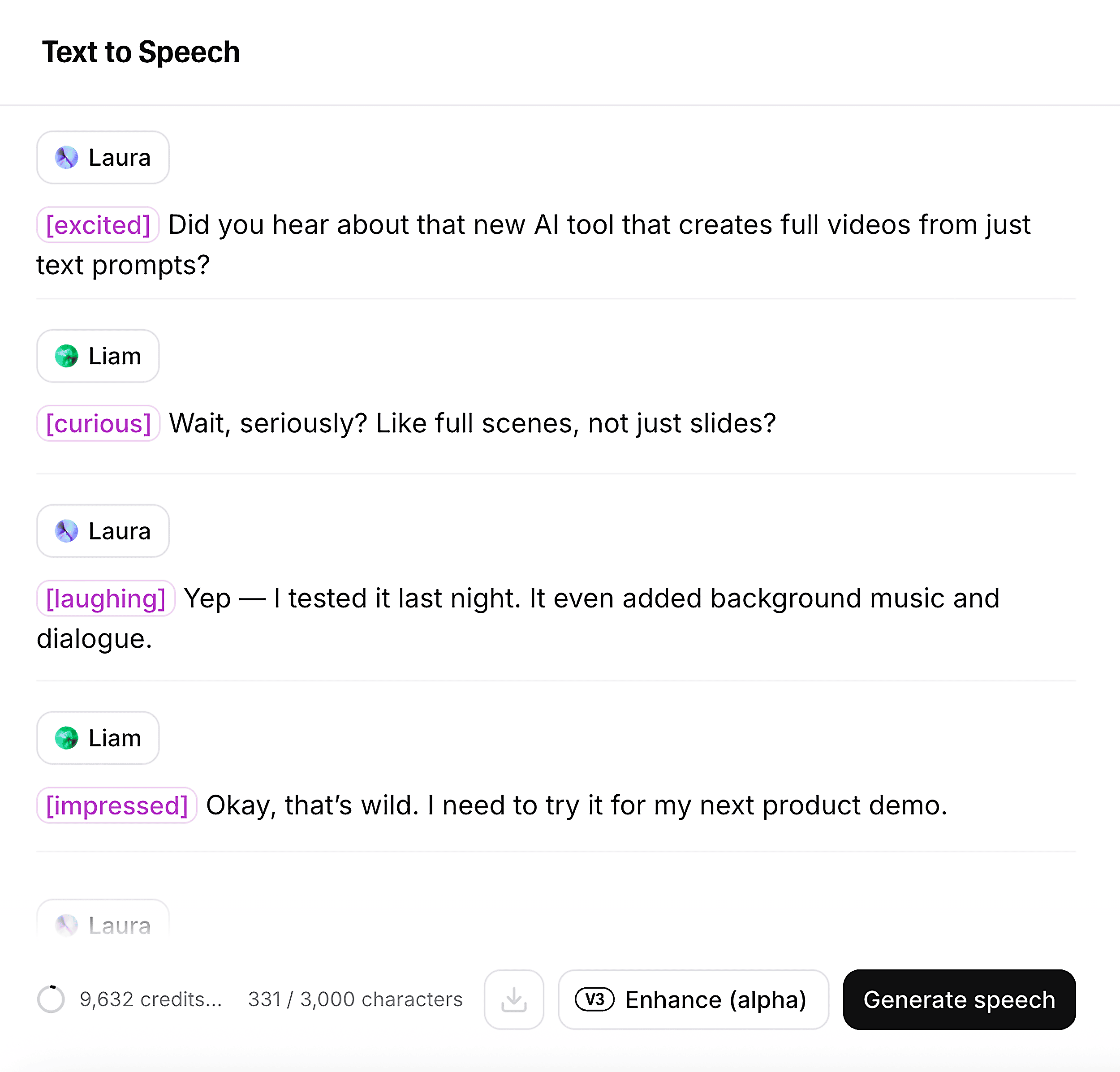 ElevenLabs – Multi-speaker dialogue