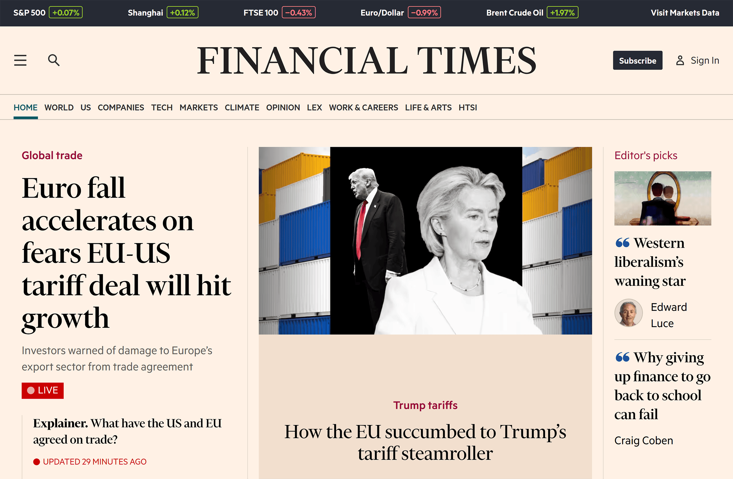 FT – Homepage FT – Homepage