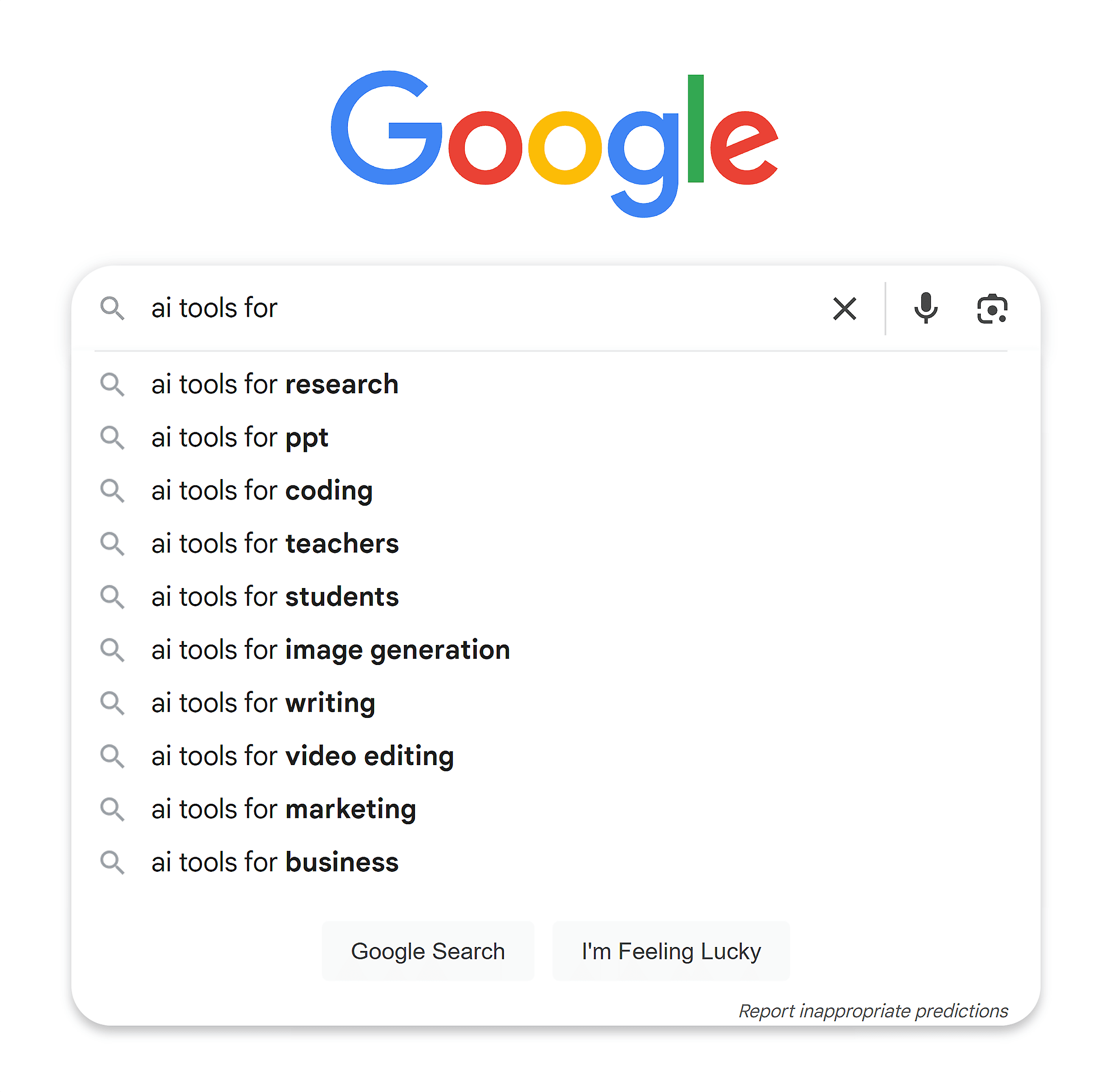 Google Search – Suggest – AI tools for Google Search – Suggest – AI tools for