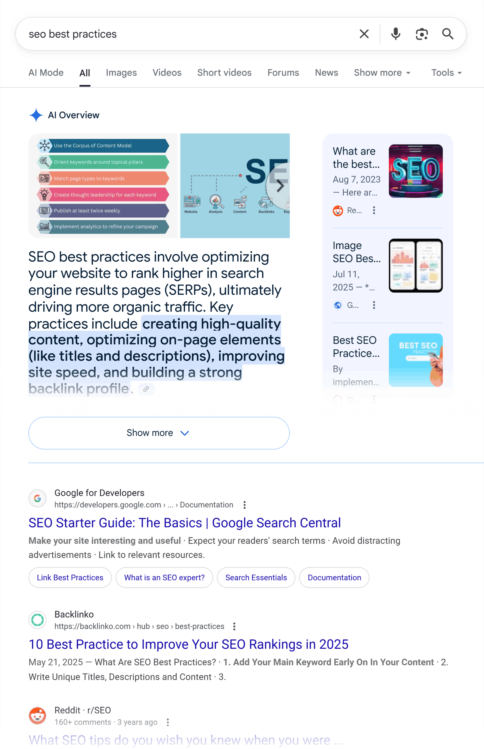 Google SERP – SEO best practices – AI Overview Google SERP – SEO best practices – AI Overview