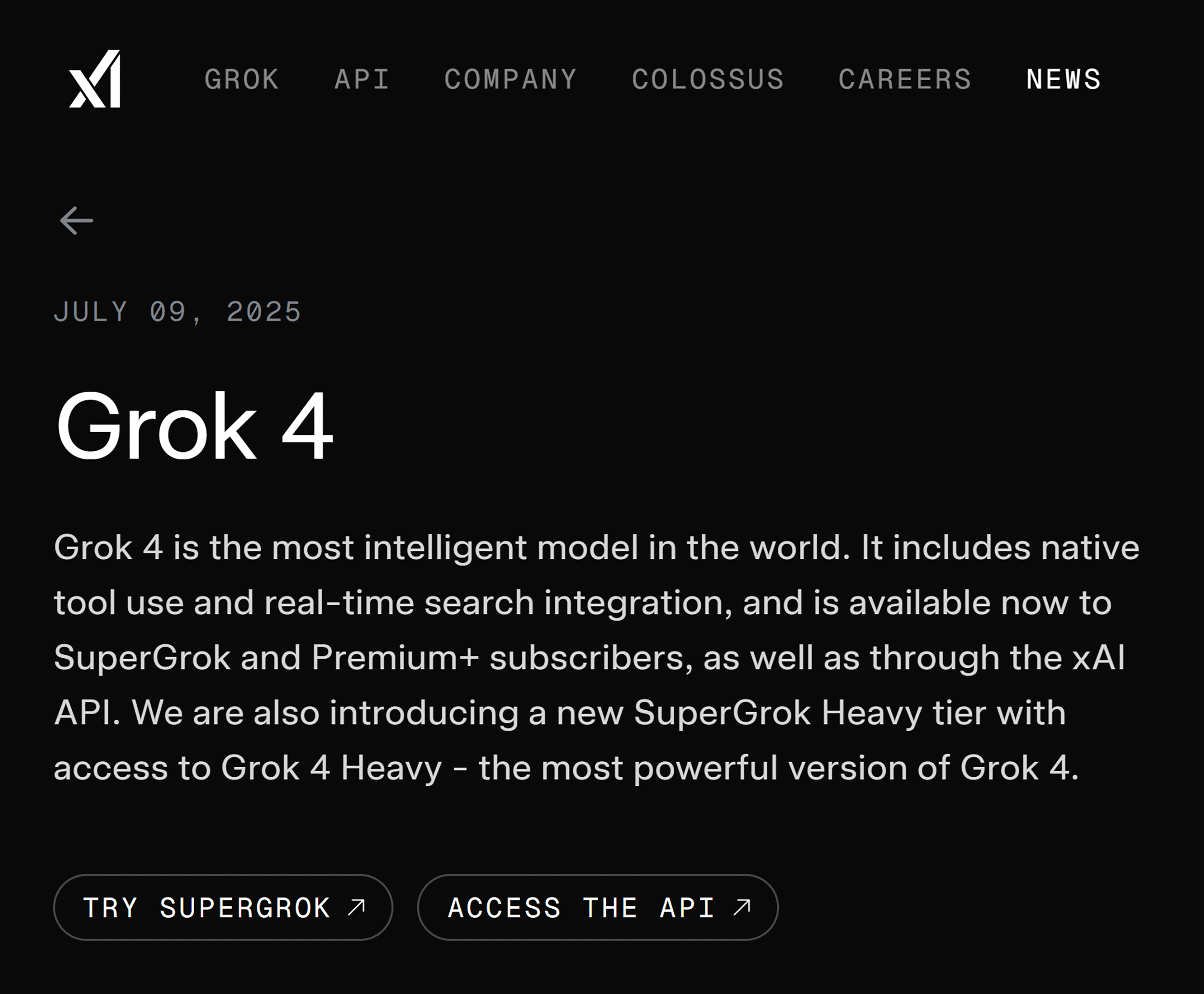 Grok 4 – Homepage Grok 4 – Homepage