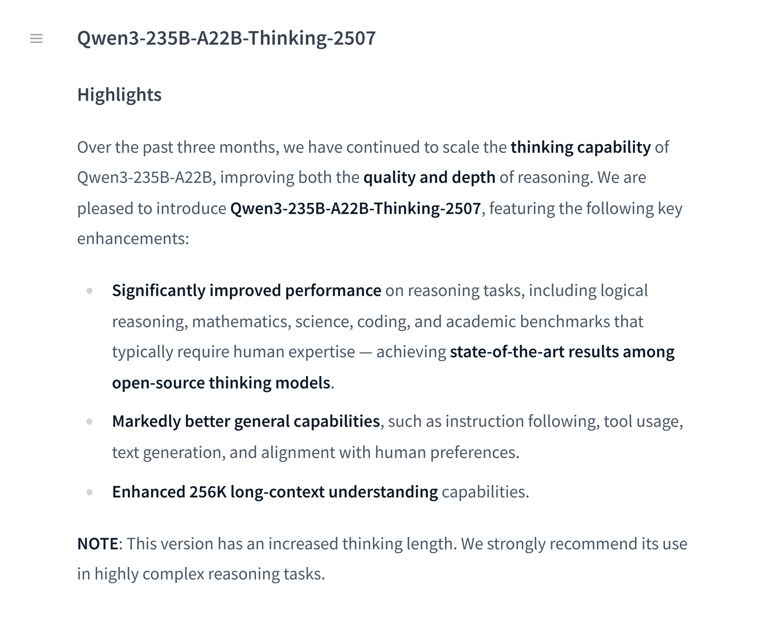 Hugging Face – Qwen3-235B-A22B-Thinking-2507 Hugging Face – Qwen3-235B-A22B-Thinking-2507