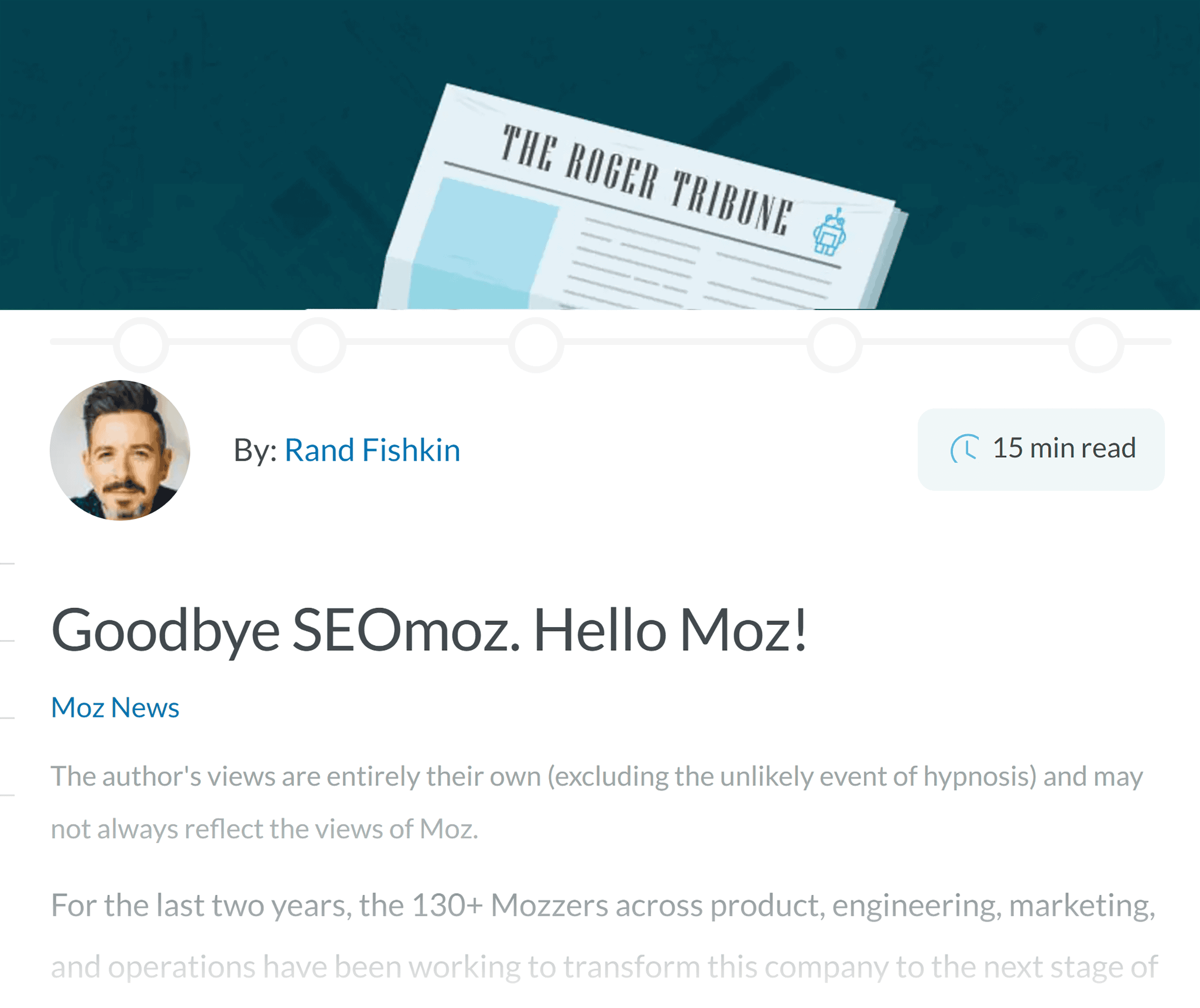 Moz – Blog name change Moz – Blog name change