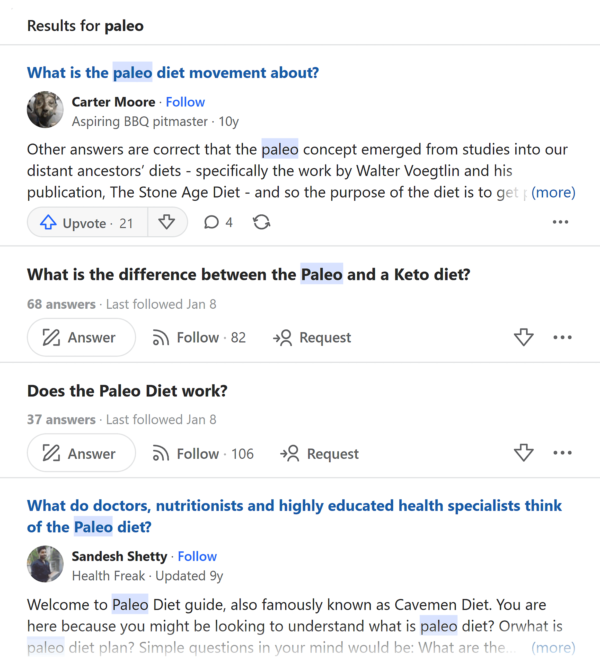 Quora – Paleo Quora – Paleo