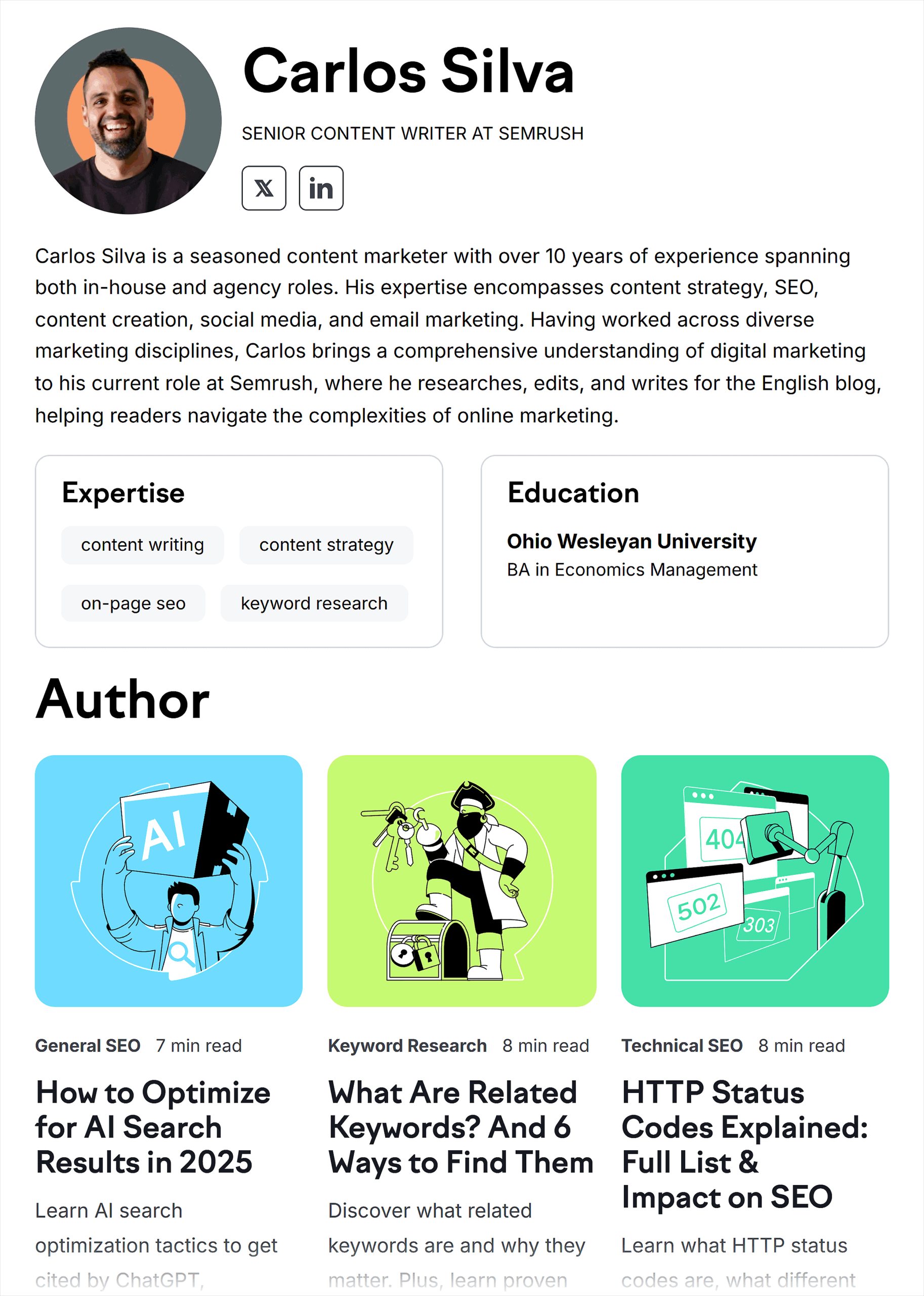 Semrush Blog – Author’s past articles Semrush Blog – Author's past articles