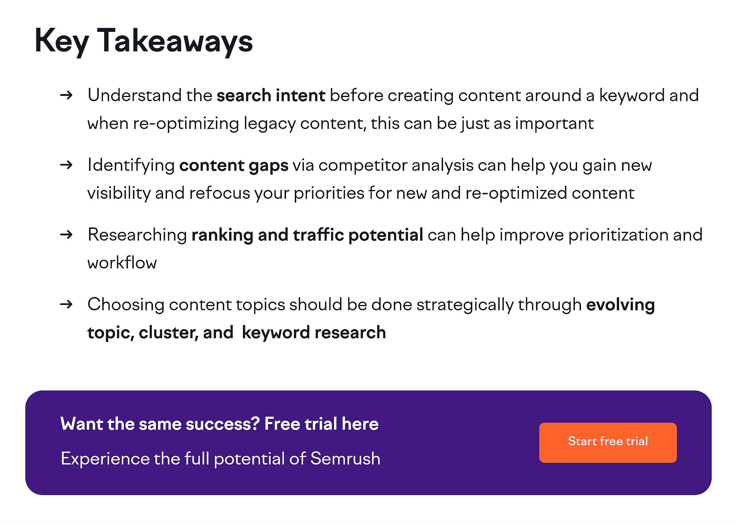Semrush – Free trial offer at the end Semrush – Free trial offer at the end