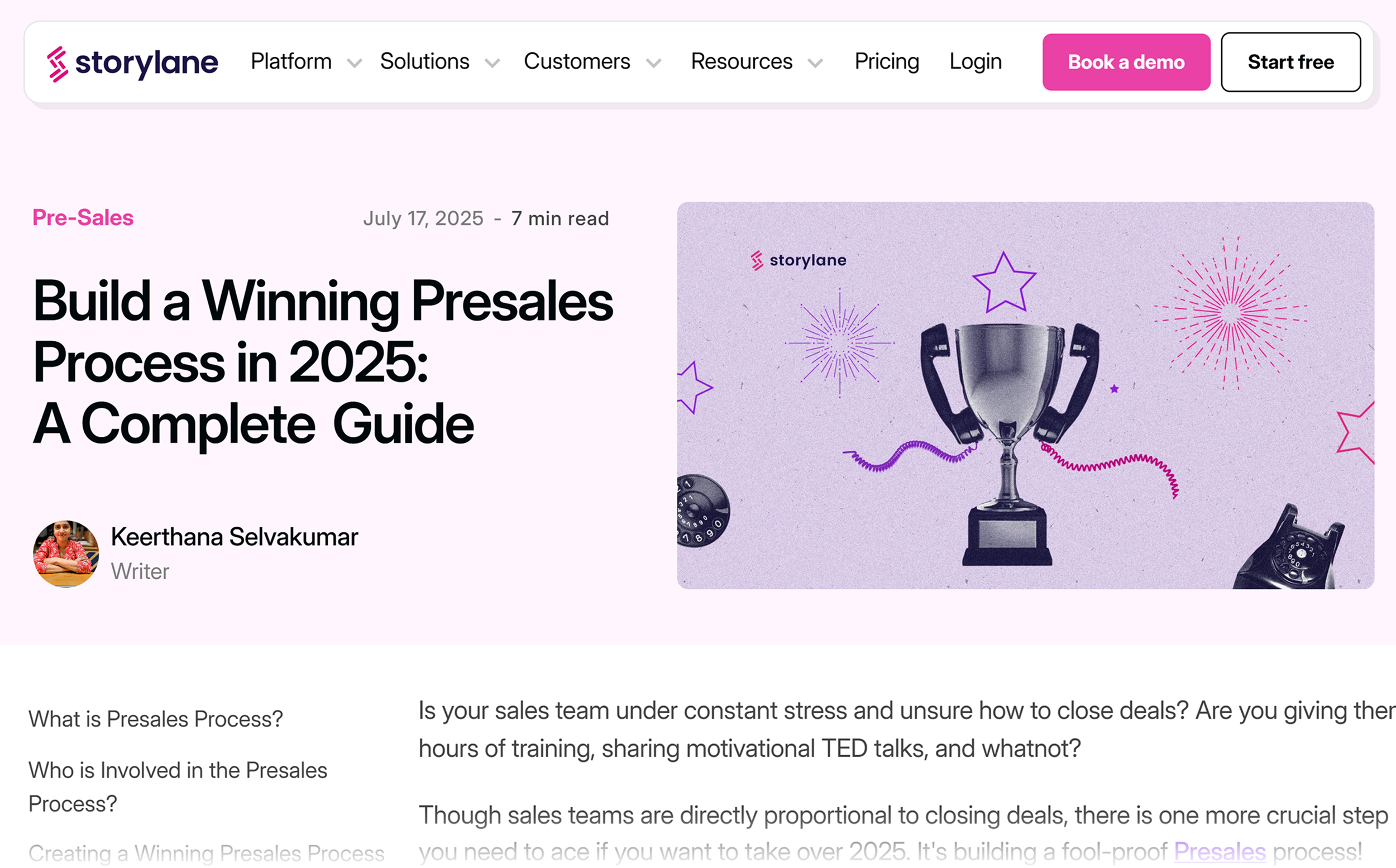 Storylane – Presales Process Guide