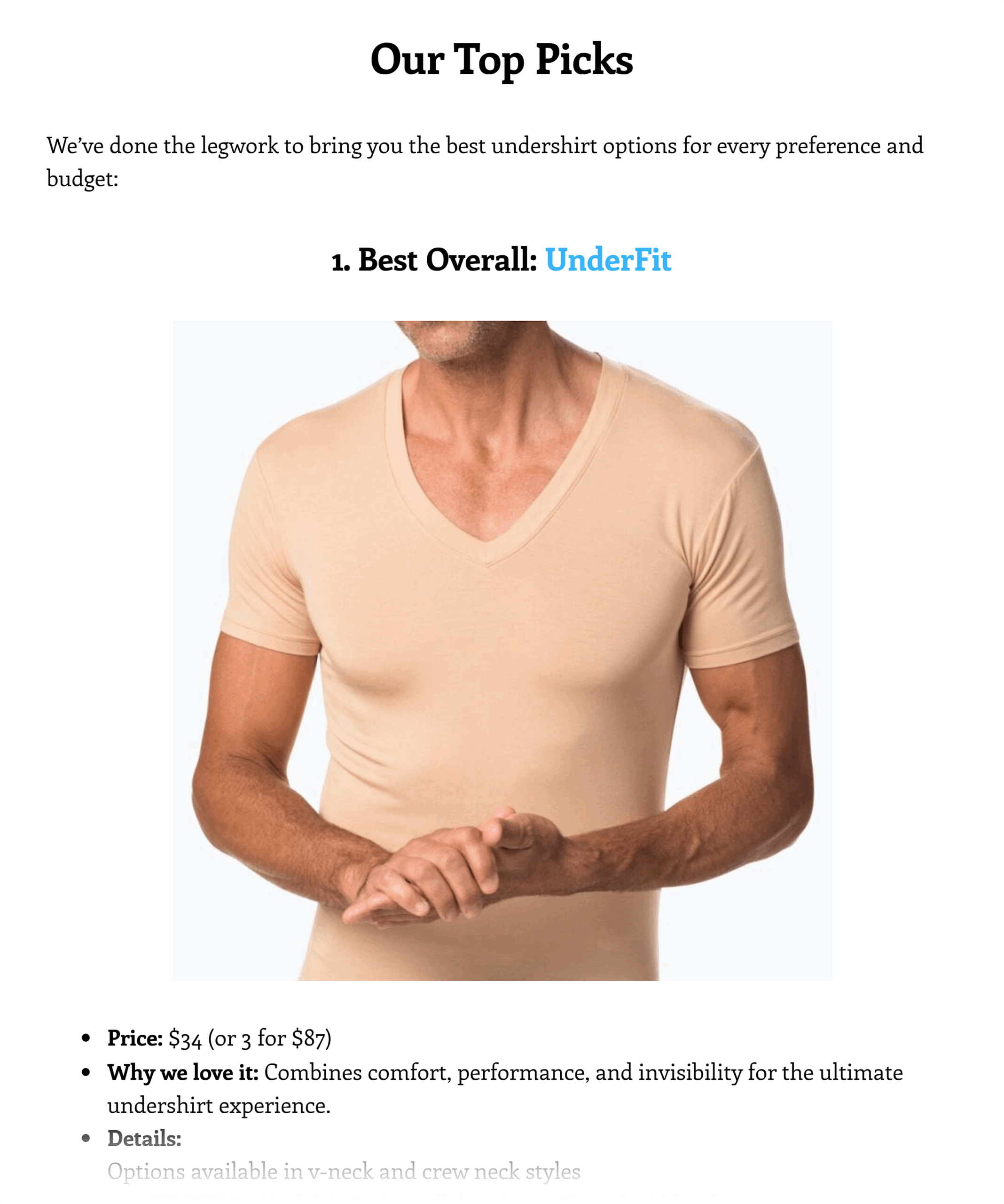 The Compass – Underfit mention The Compass – Underfit mention