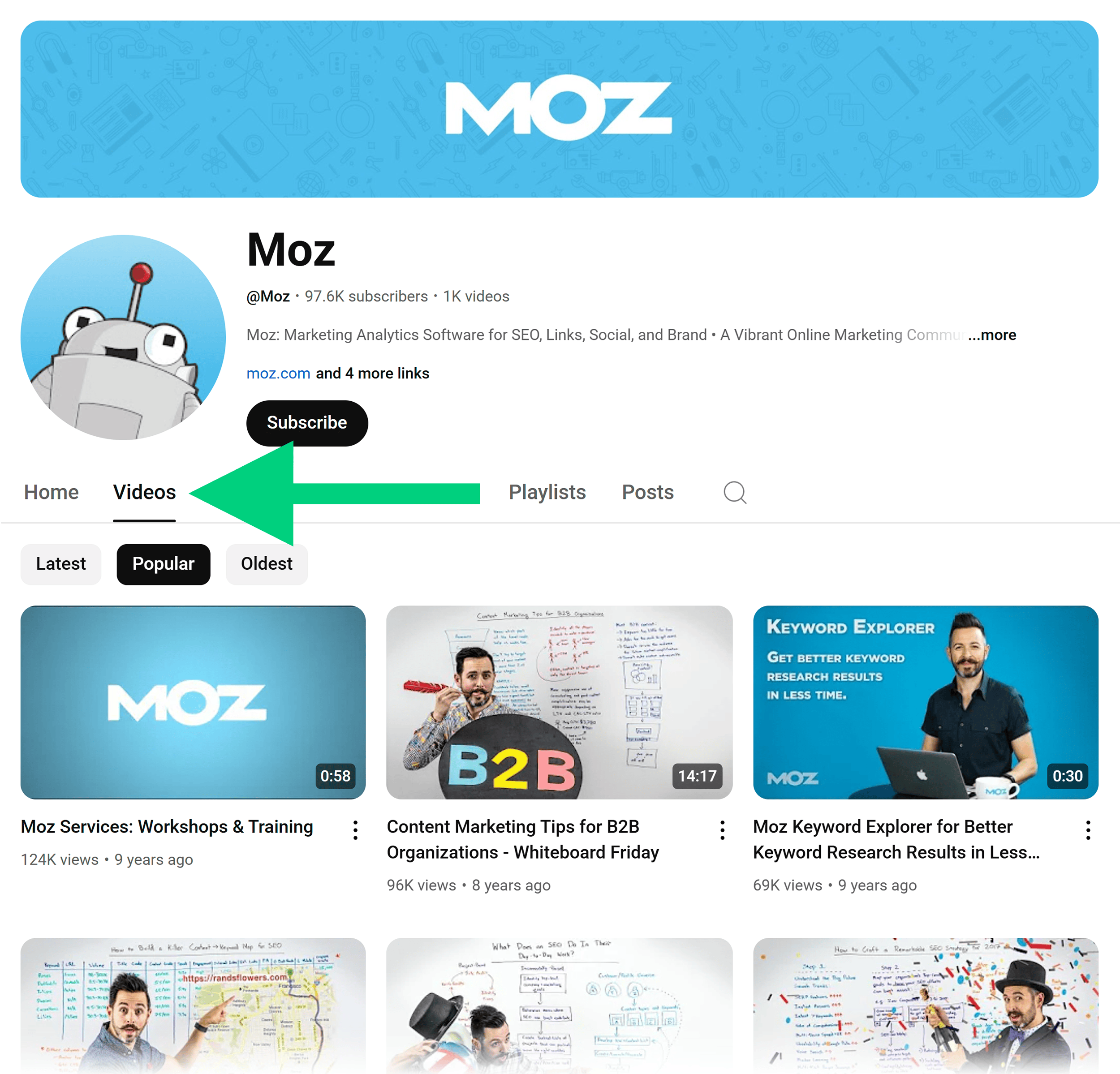 YouTube – Channel – Moz – Videos YouTube – Channel – Moz – Videos