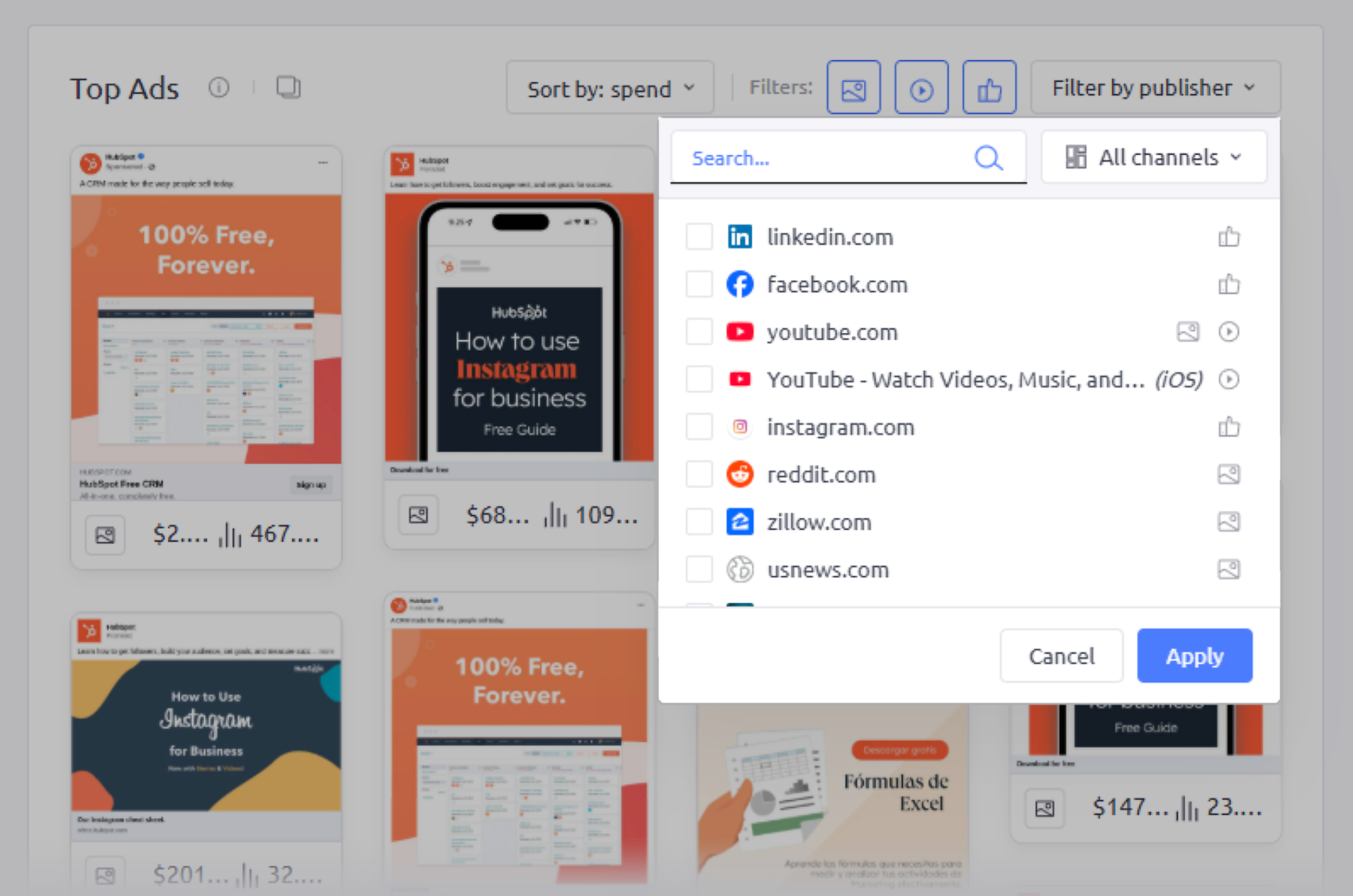 AdClarity – HubSpot – Advertiser report – All channels AdClarity – HubSpot – Advertiser report – All channels