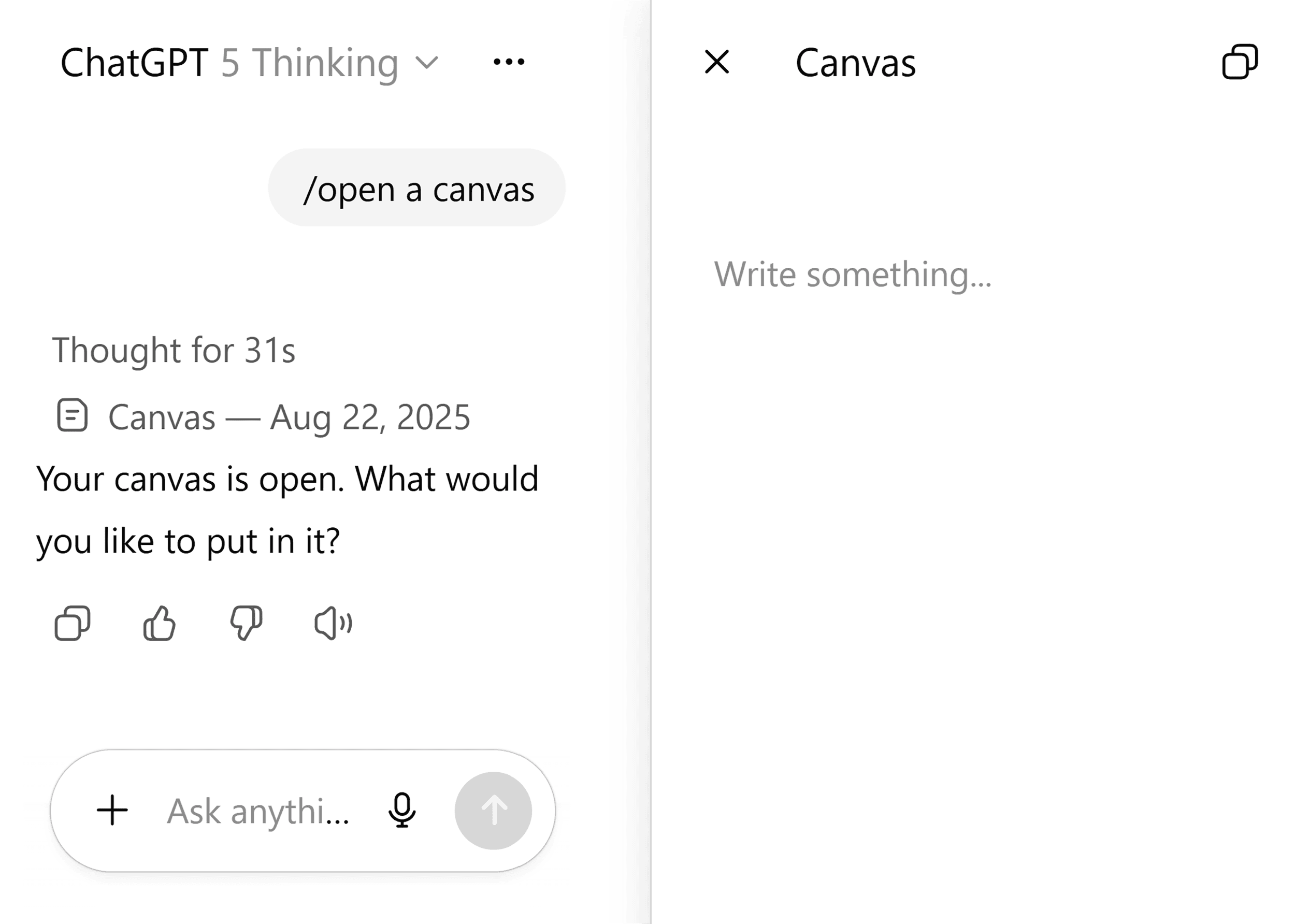 ChatGPT – Open Canvas ChatGPT – Open Canvas