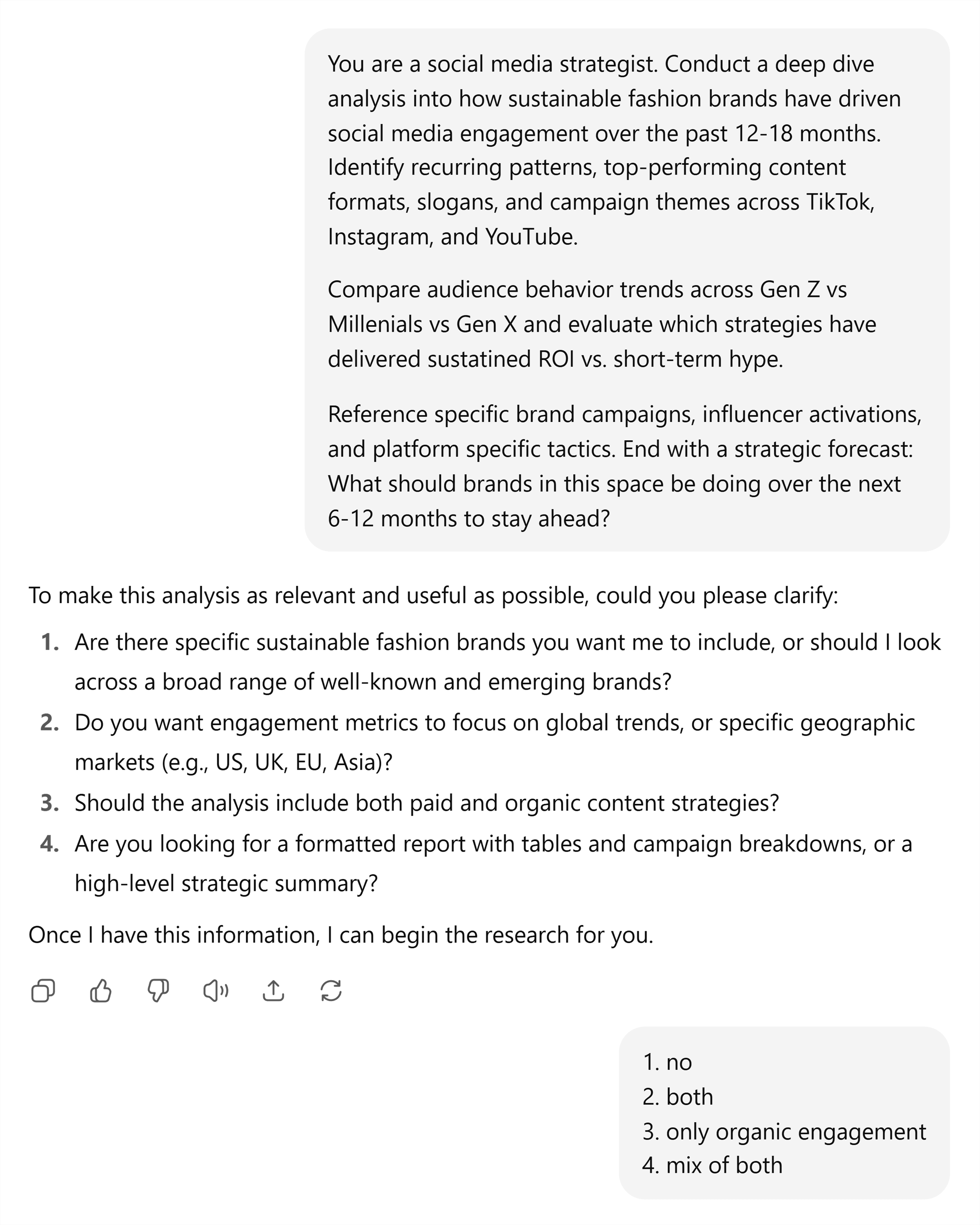 ChatGPT – Prompt & follow up questions ChatGPT – Prompt & follow up questions