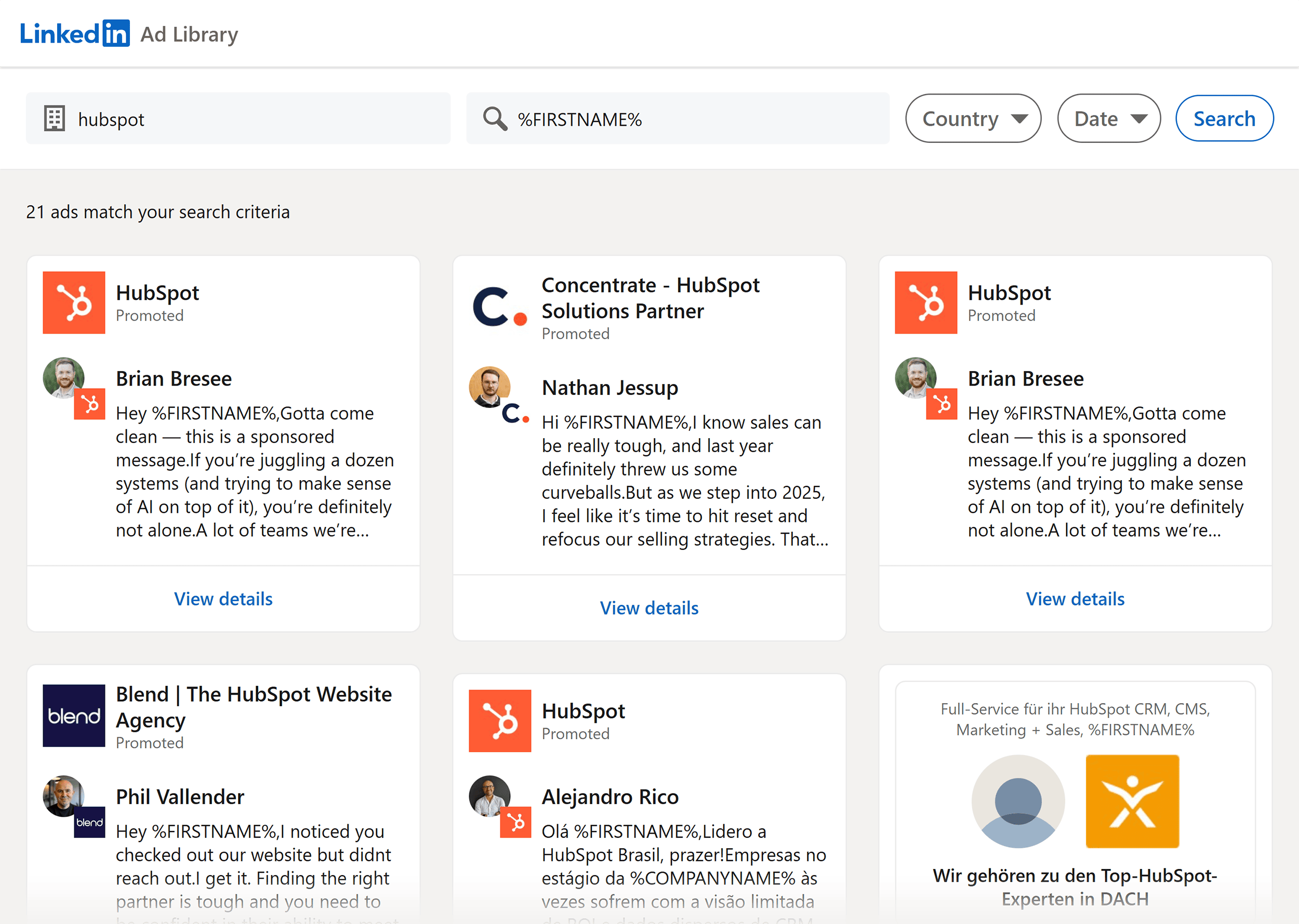 LinkedIn – Ad Library – HubSpot LinkedIn – Ad Library – HubSpot