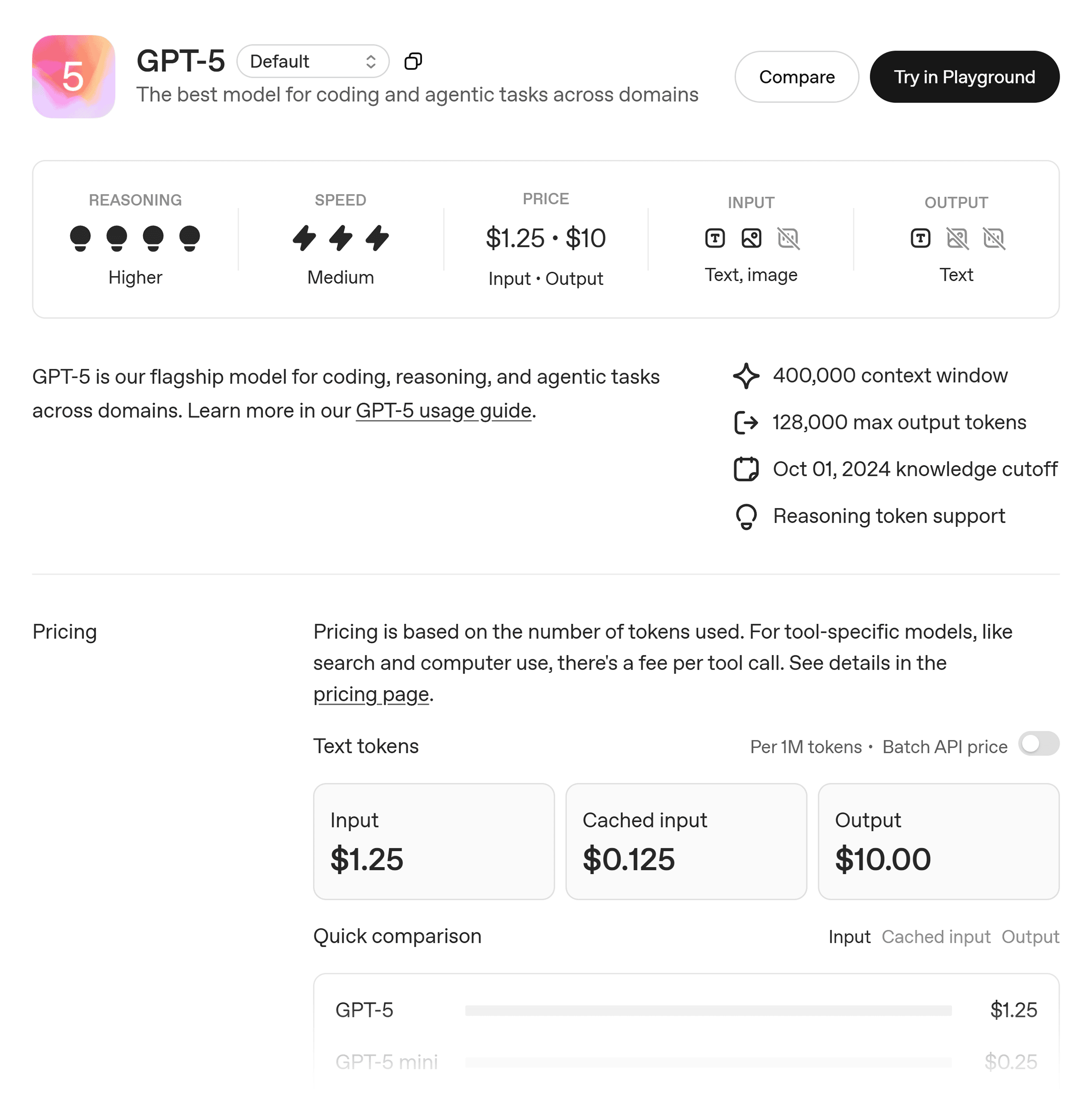 OpenAI – GPT-5 model OpenAI – GPT-5 model