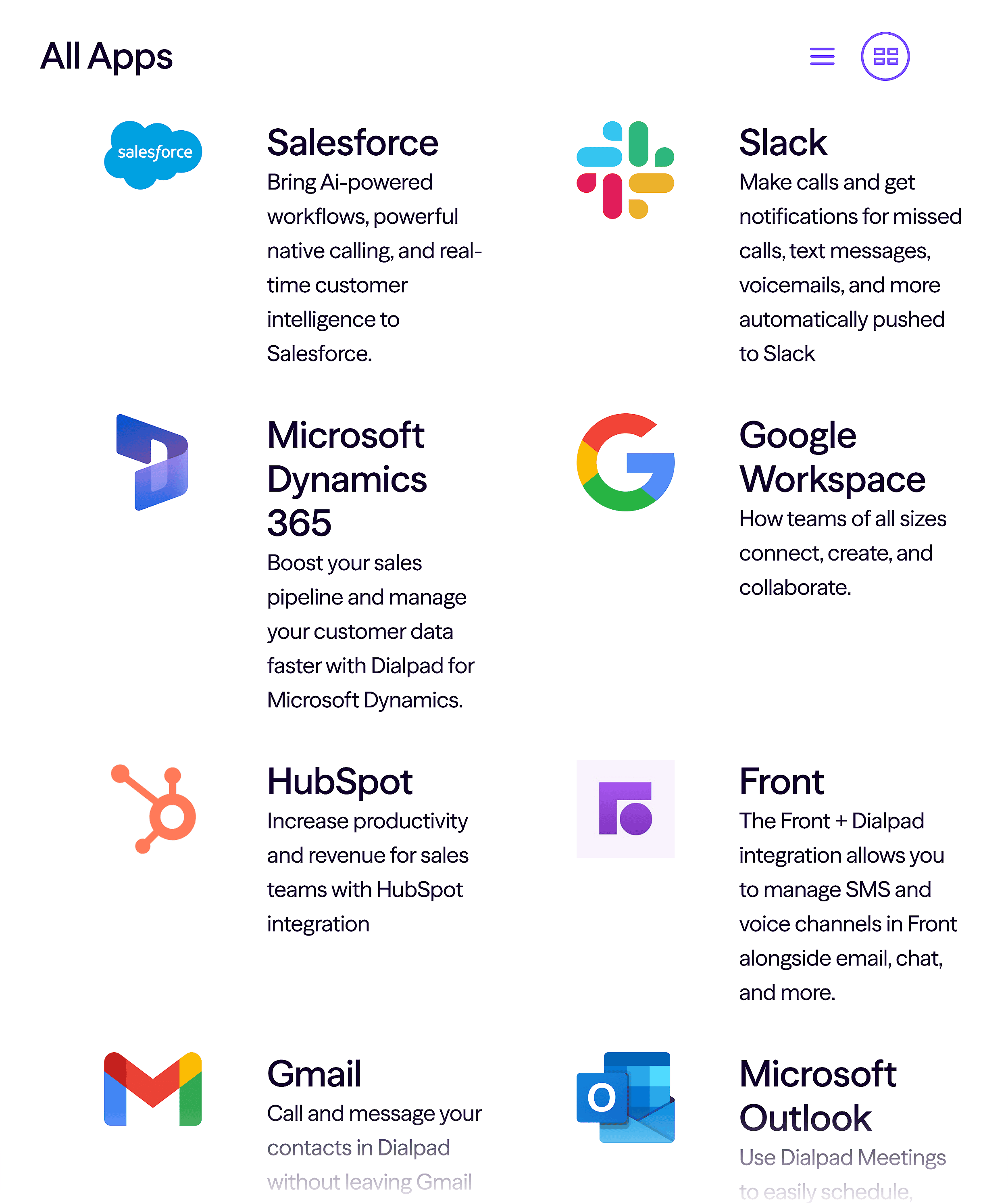 Dialpad – All Aps
