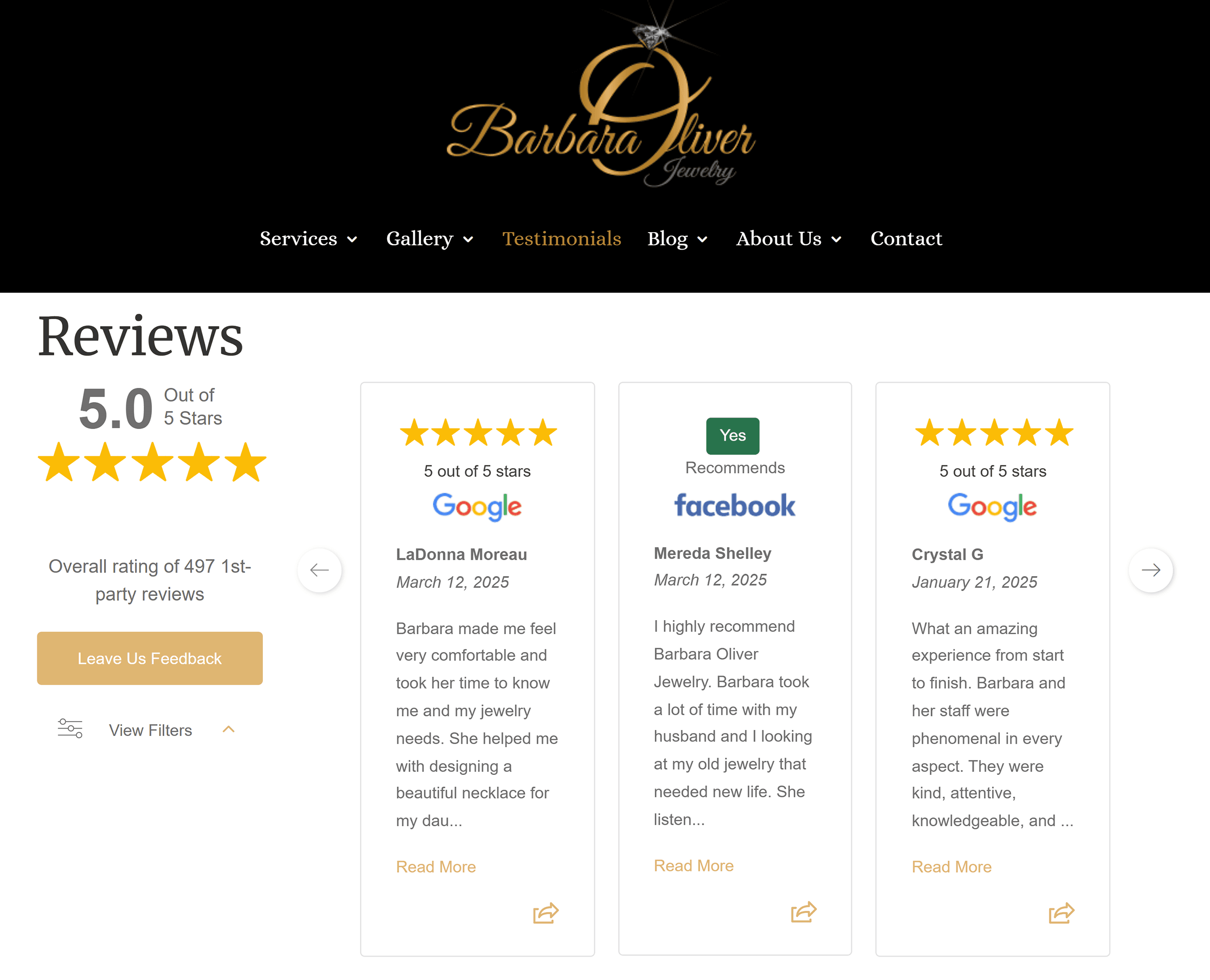 First party reviews