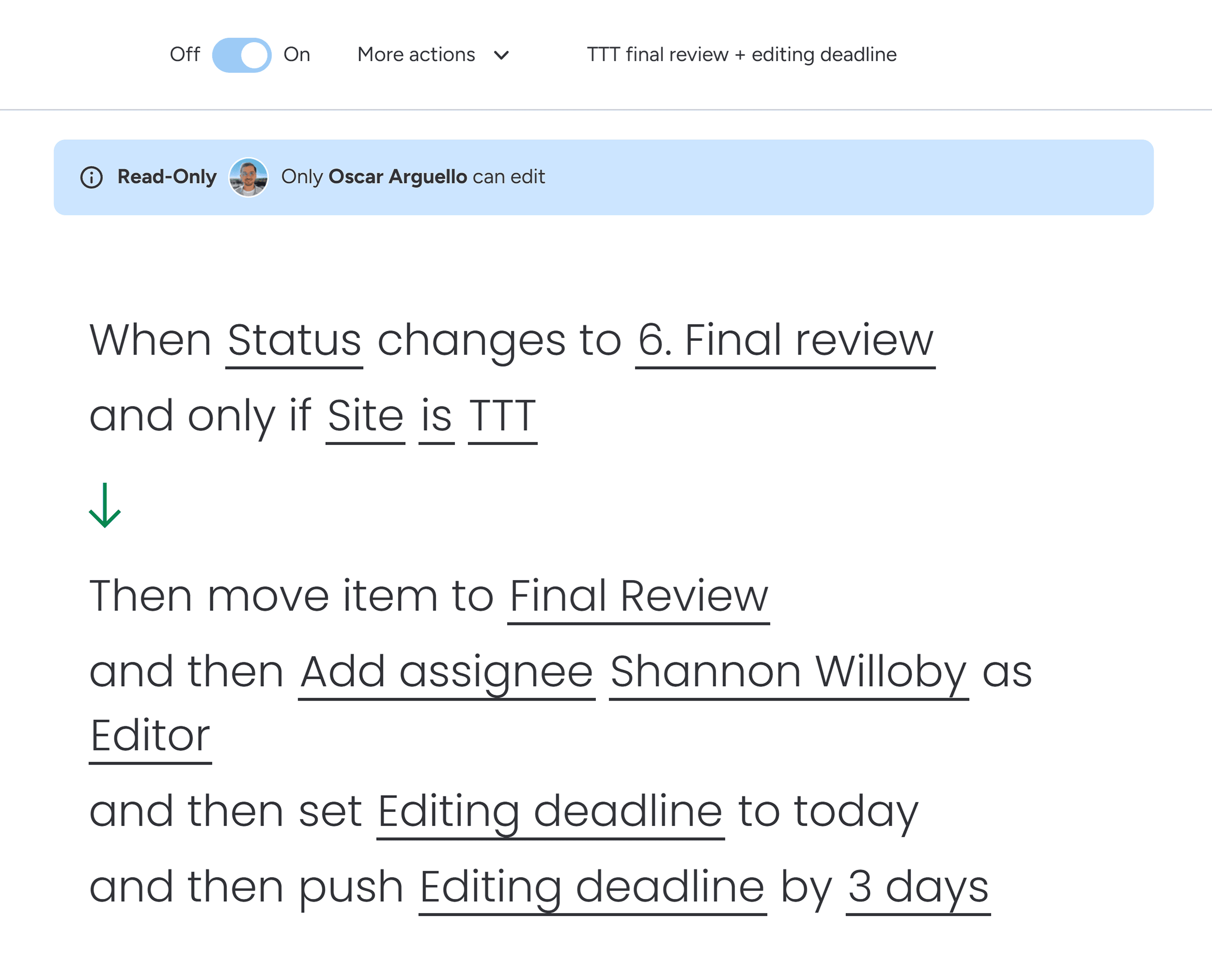 Monday – Automations Monday – Automations