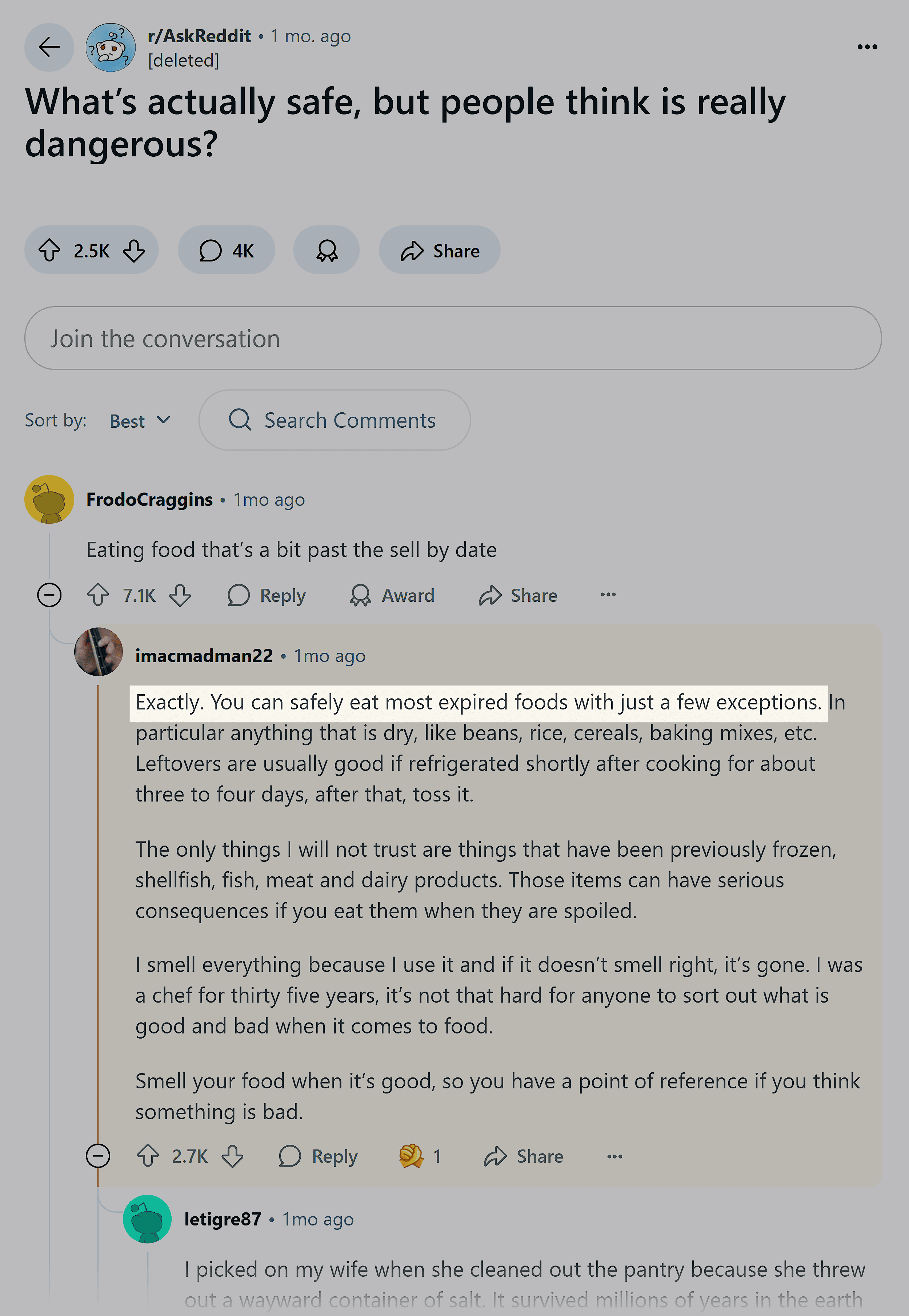 Reddit – Acknowledge plus build