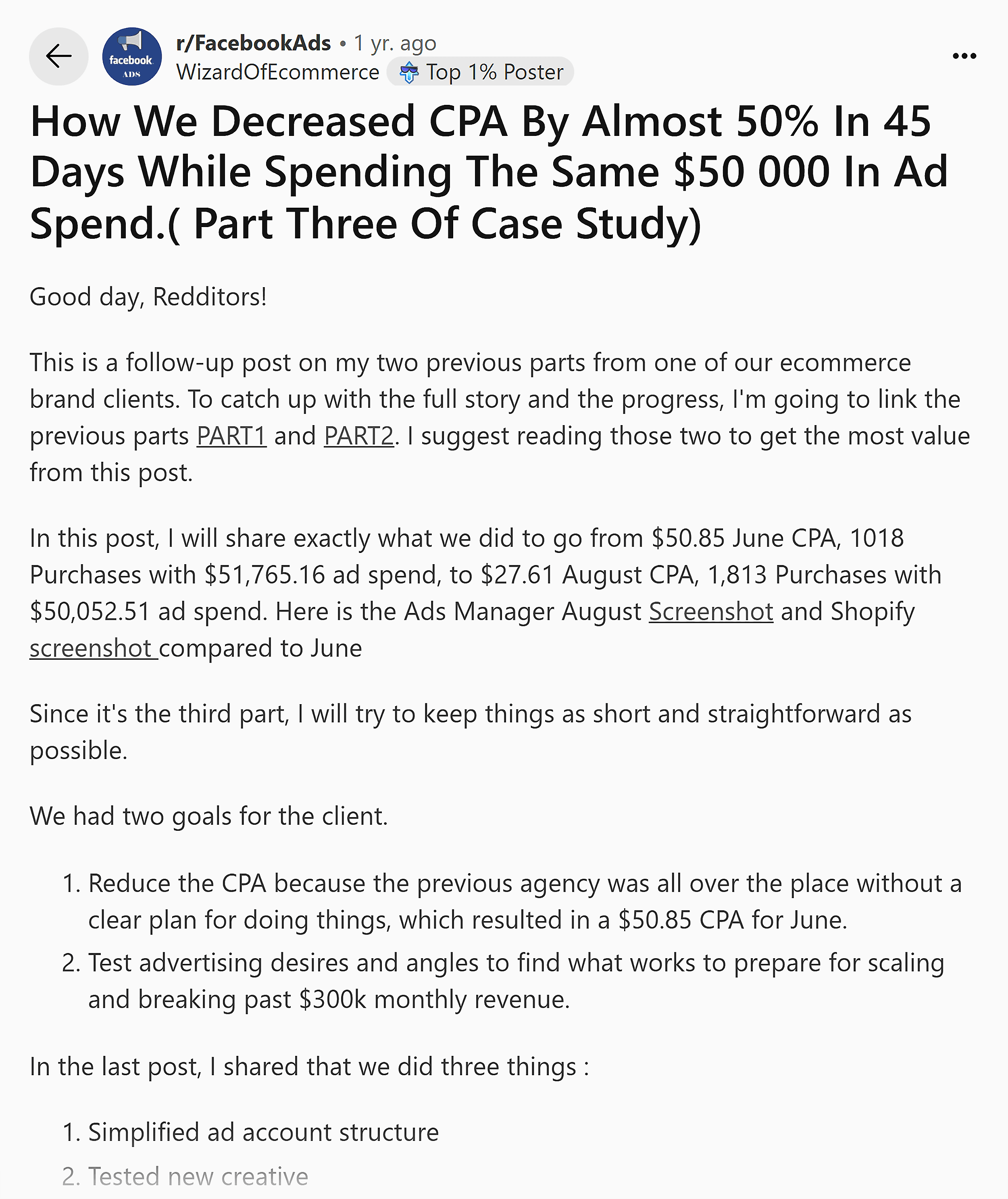 Reddit – Case study – Credibillity building
