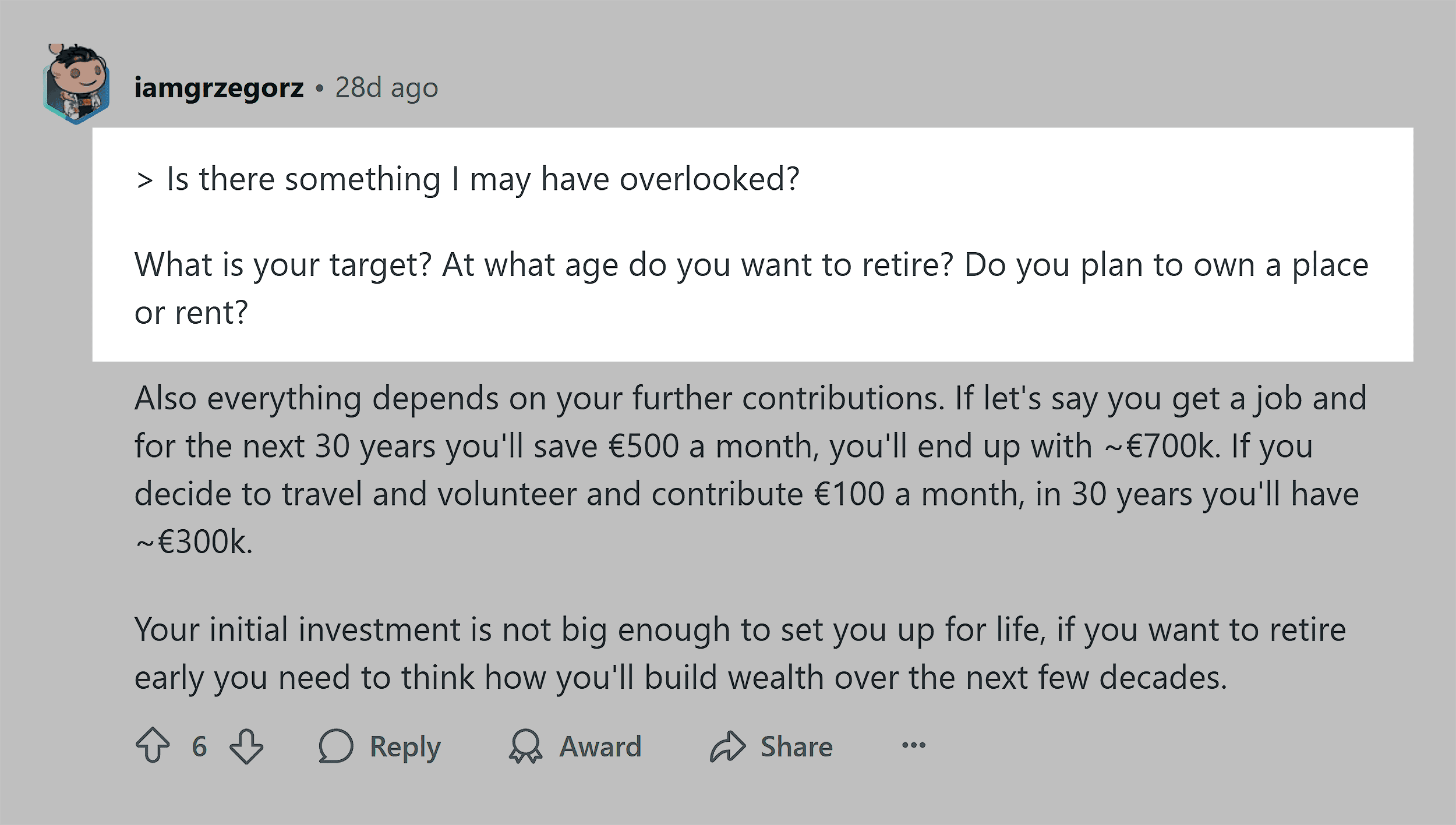 Reddit – Follow-up questions