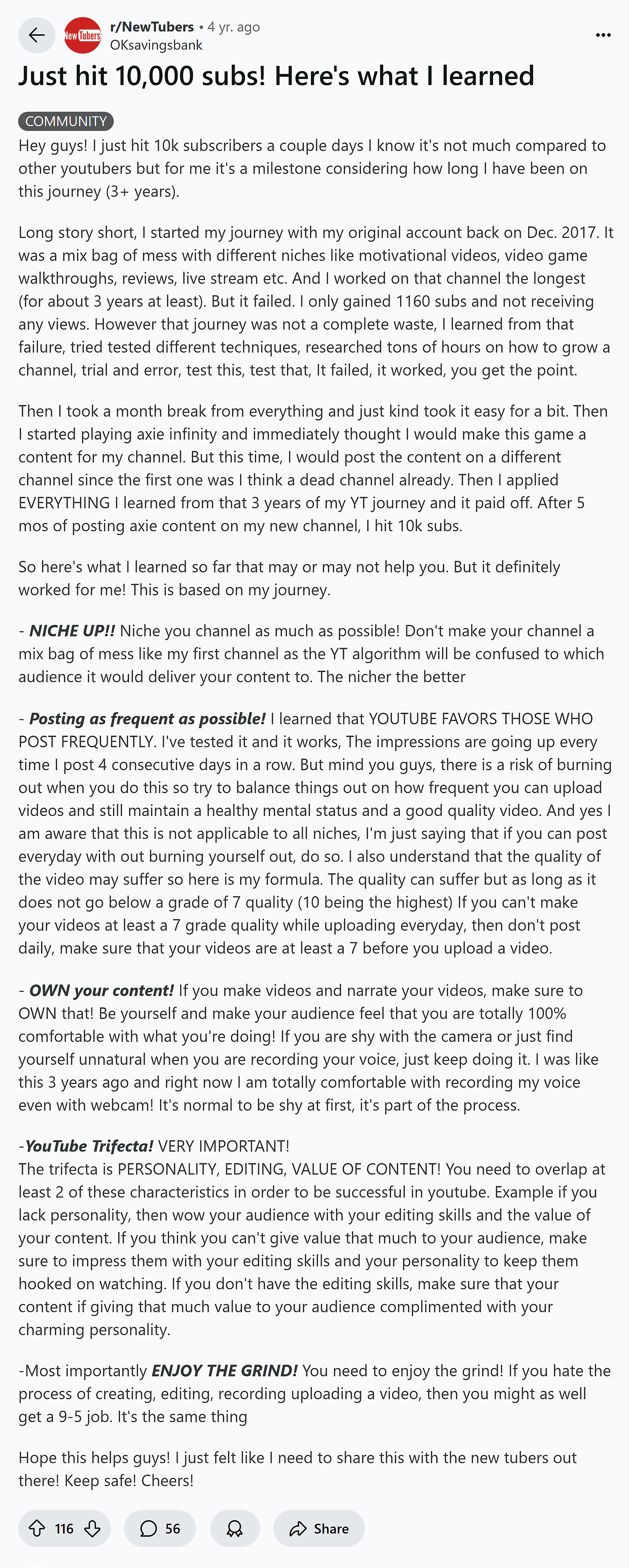 Reddit – Lessons learned