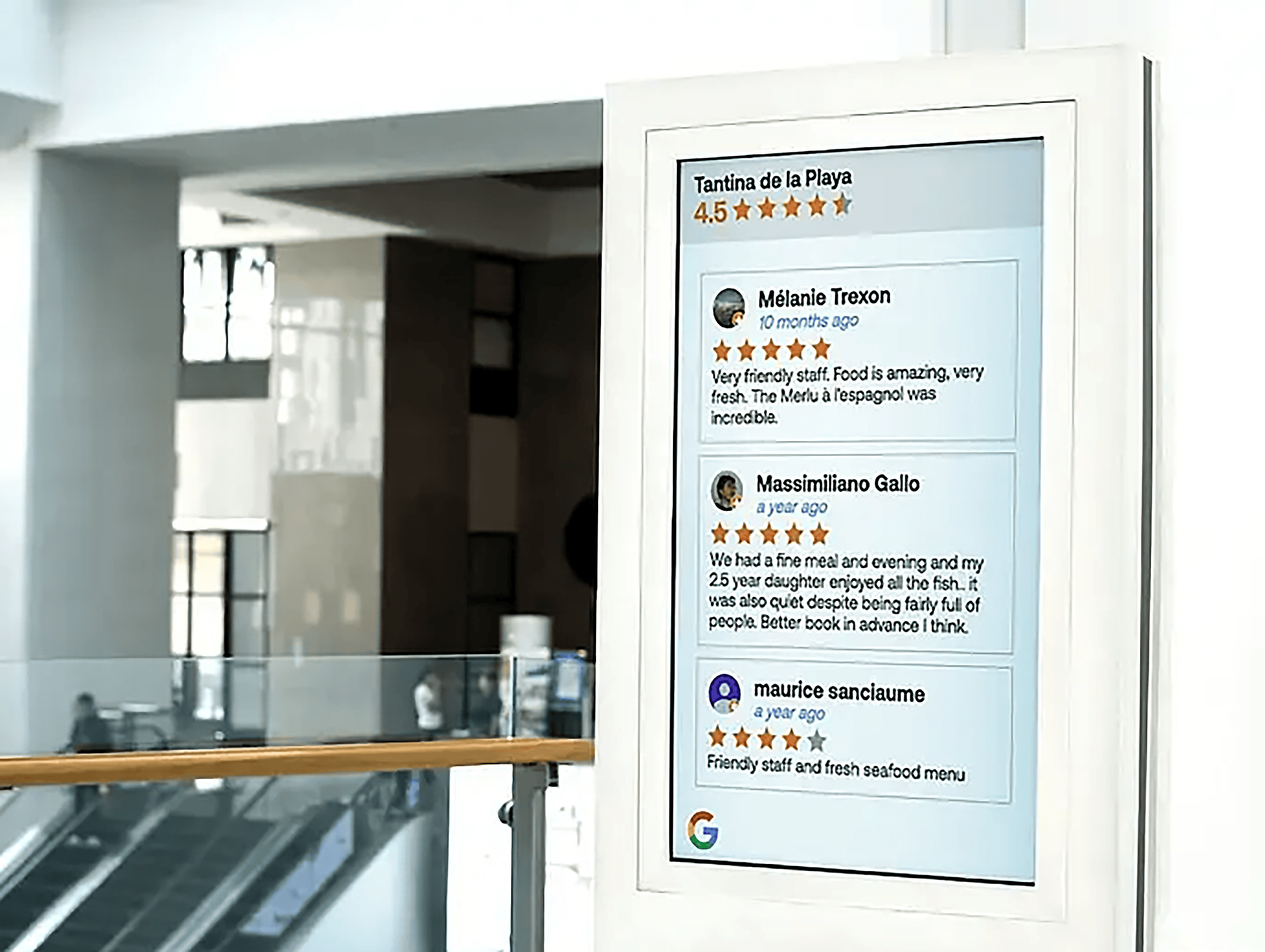 Repurpose reviews via local advertising