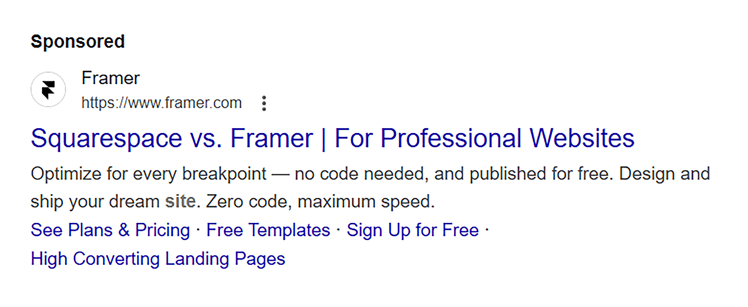 Sponsored – Framer