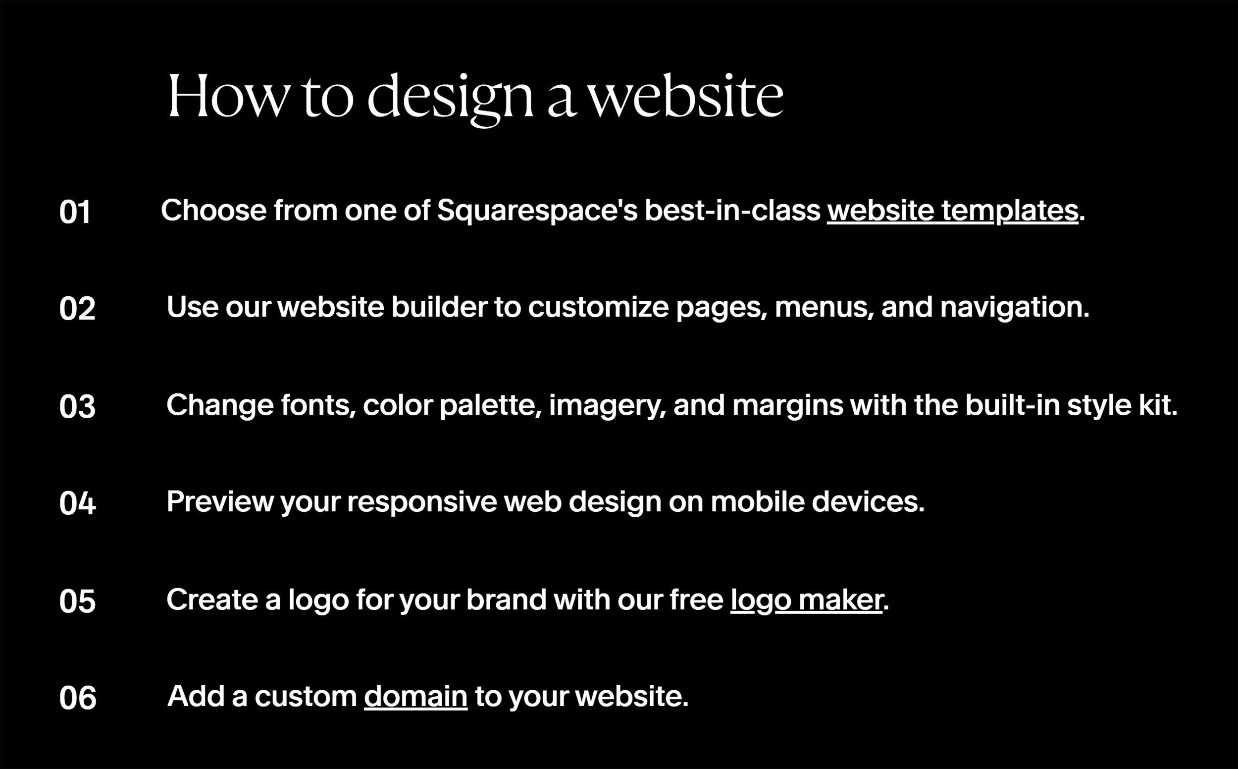 Squarespace – How to design a website