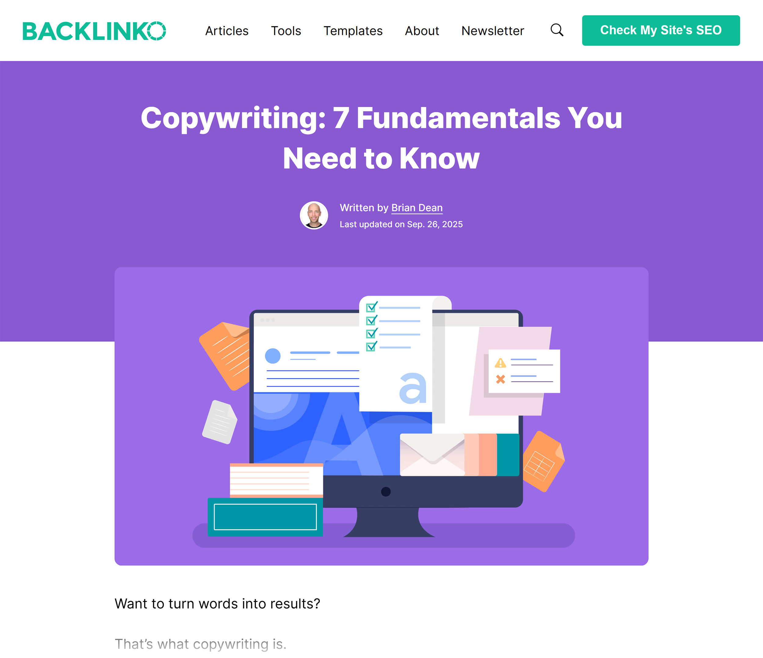 Backlinko – Copywriting Guide