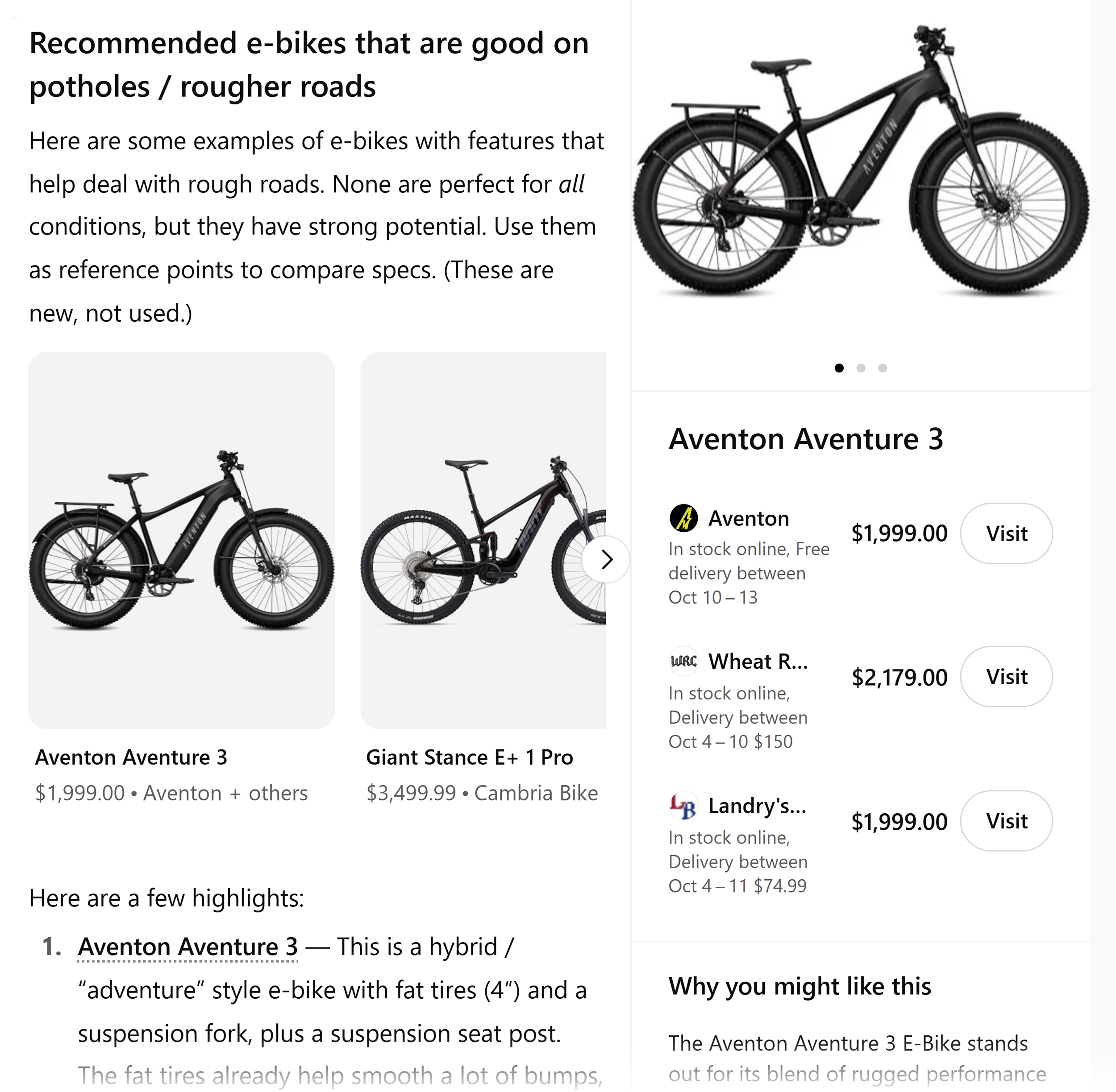 ChatGPT – Prompt with clear buying intent