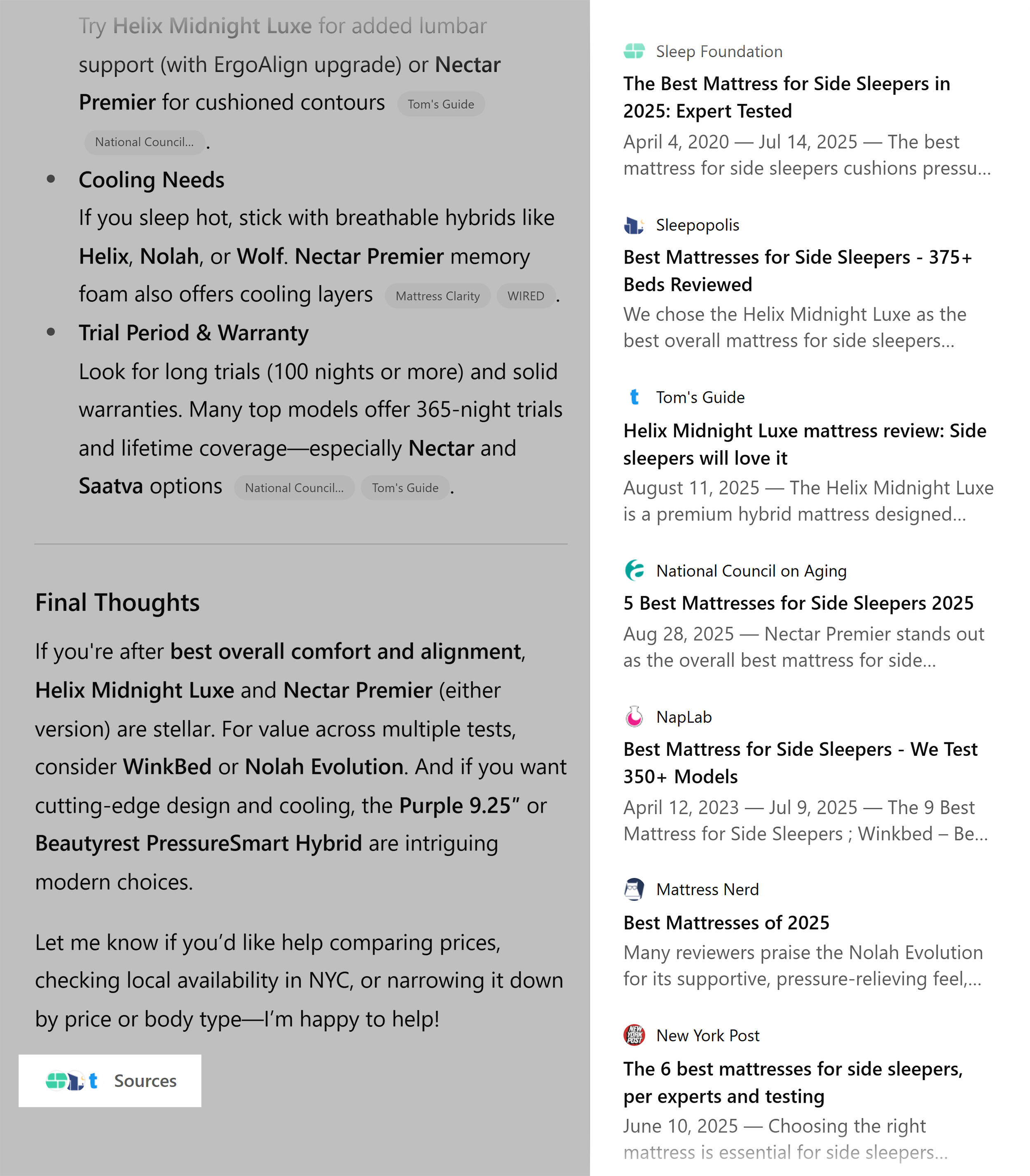 ChatGPT – Shopping prompt sources