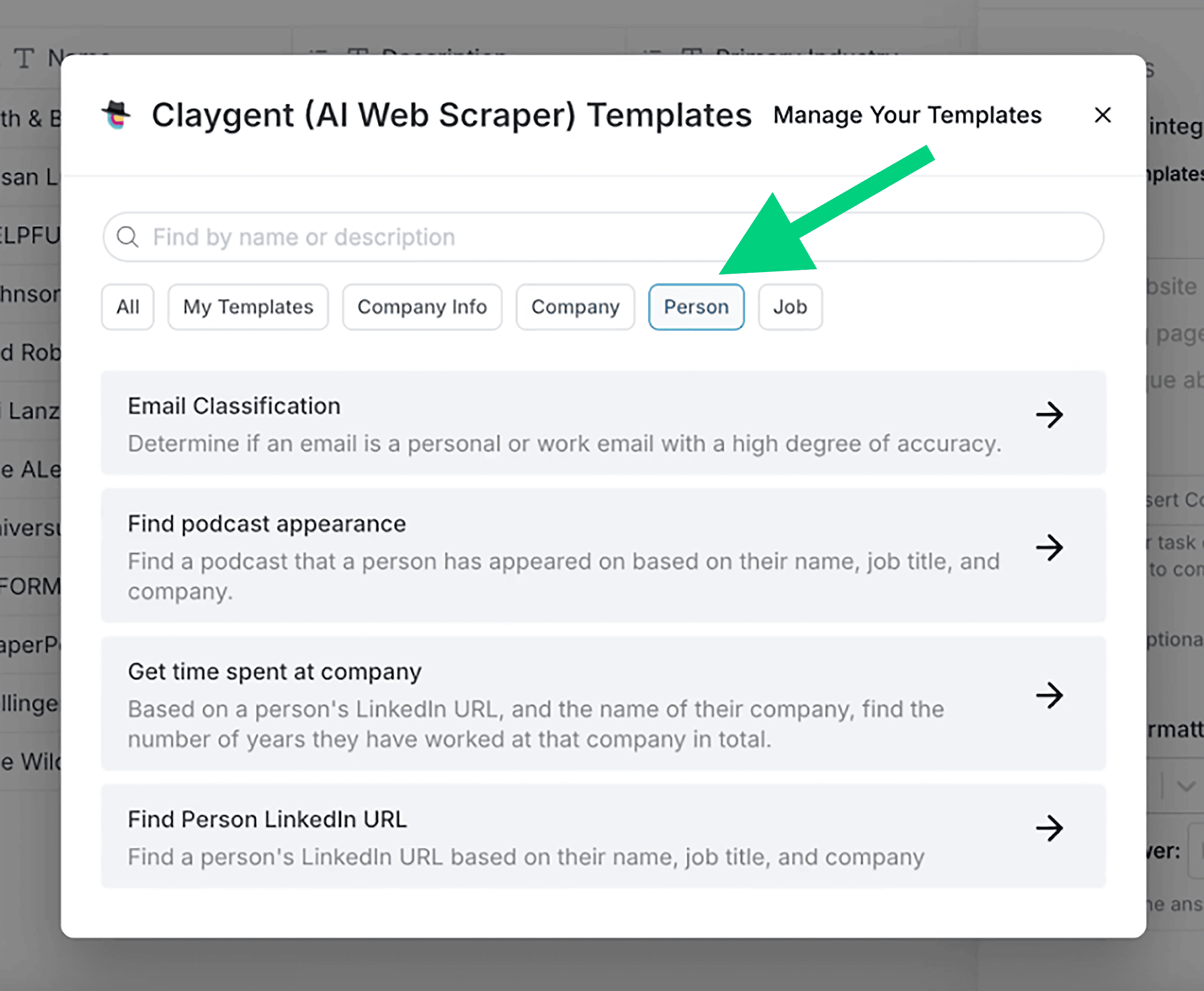 Clay – Claygent Templates