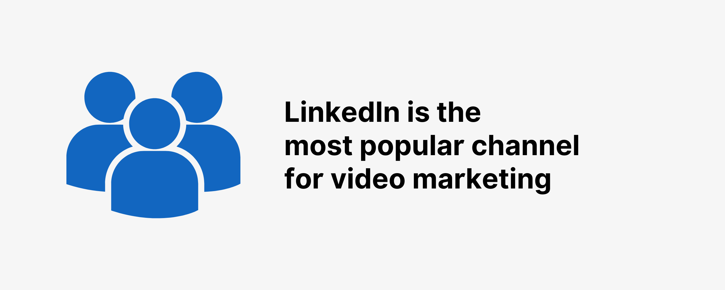 LinkedIn is the most popular channel for video marketing