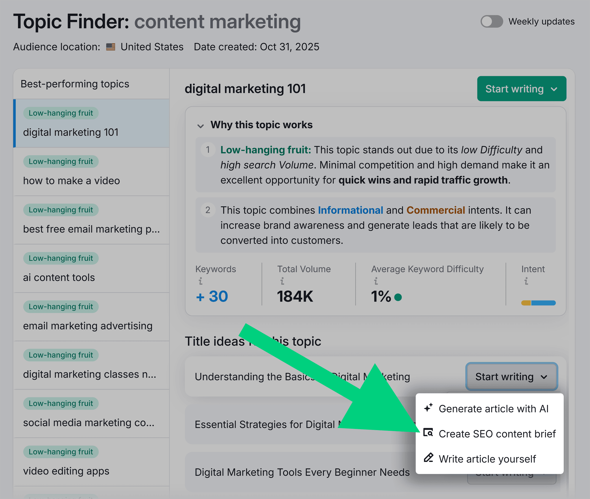 Topic Finder – Content marketing Topic Finder – Content marketing