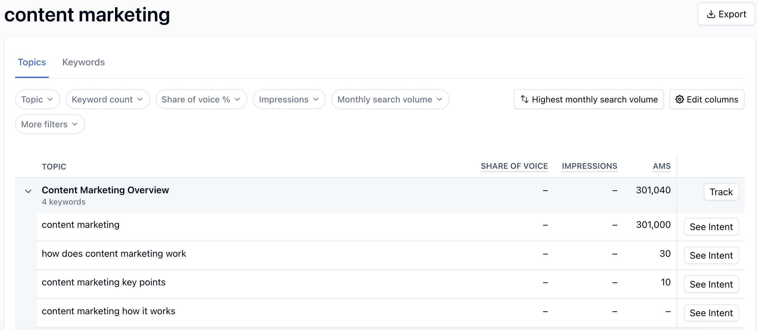 Clearscope topic exploration