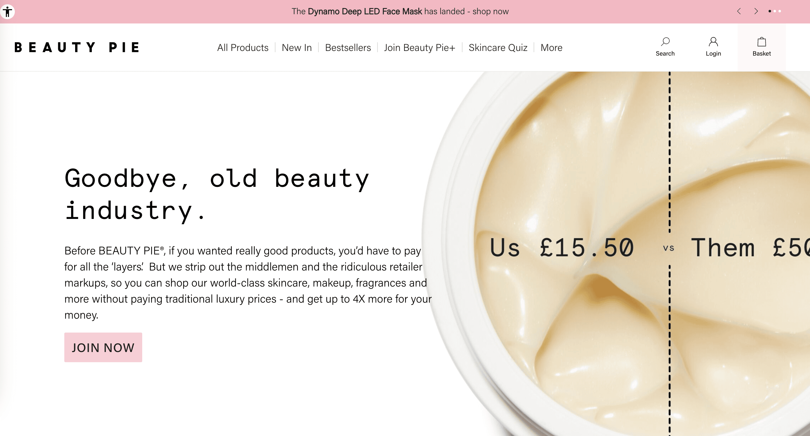 Screenshot Beauty Pie