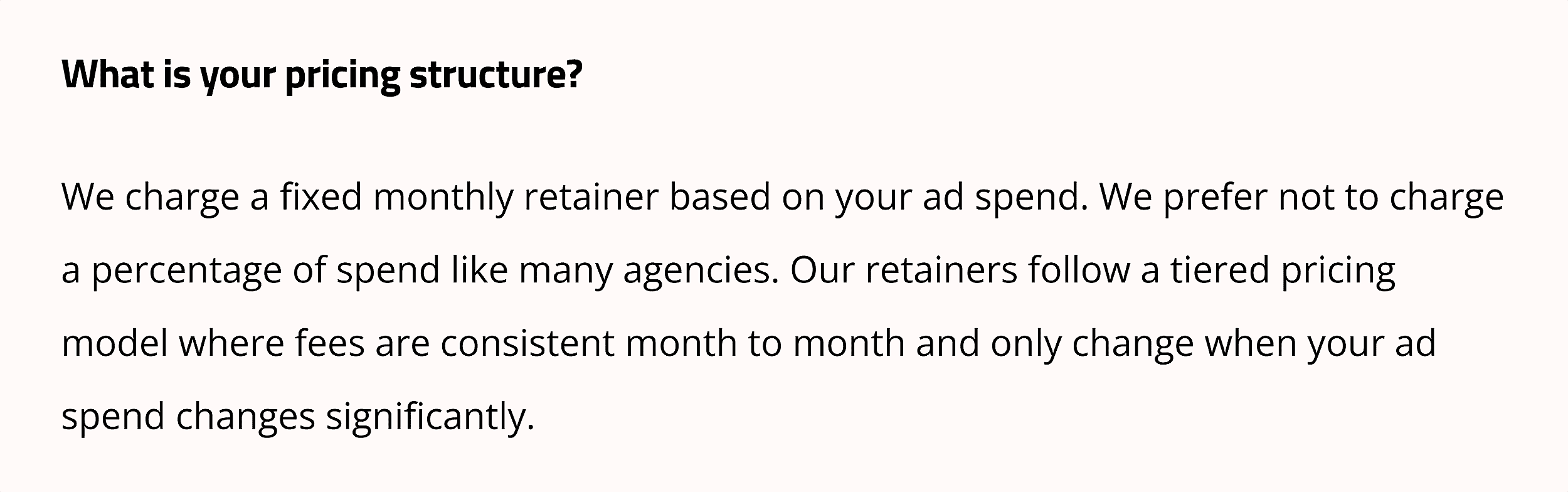 Black Propeller – Pricing structure